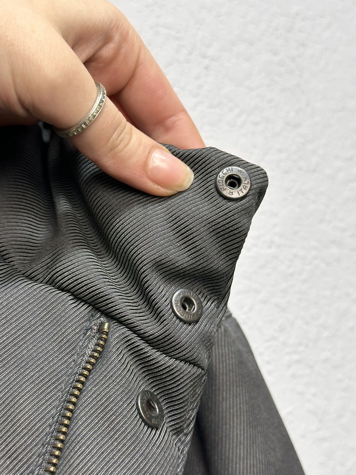 Giorgio Armani Husky grey padded overcoat minimalist Japan tech style Size US L / EU 52-54 / 3 - 8 Thumbnail