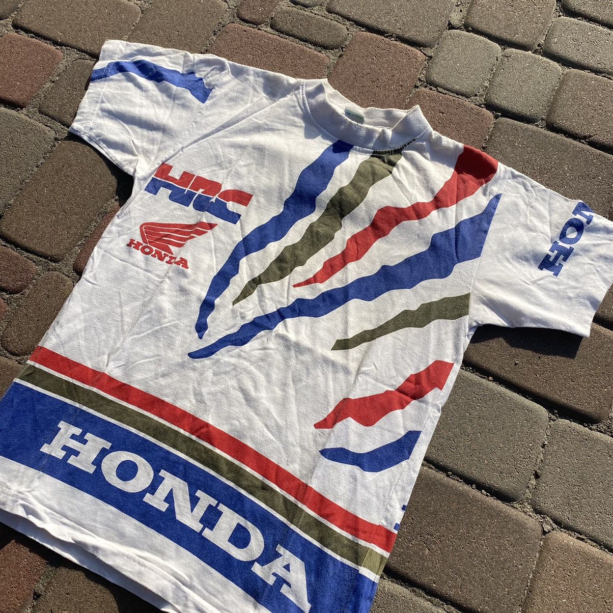 Honda × Vintage Vtg Y2K Honda CRX JDM tee / Honda HRC Formula 1 NASCAR shirt Size US S / EU 44-46 / 1 - 2 Thumbnail