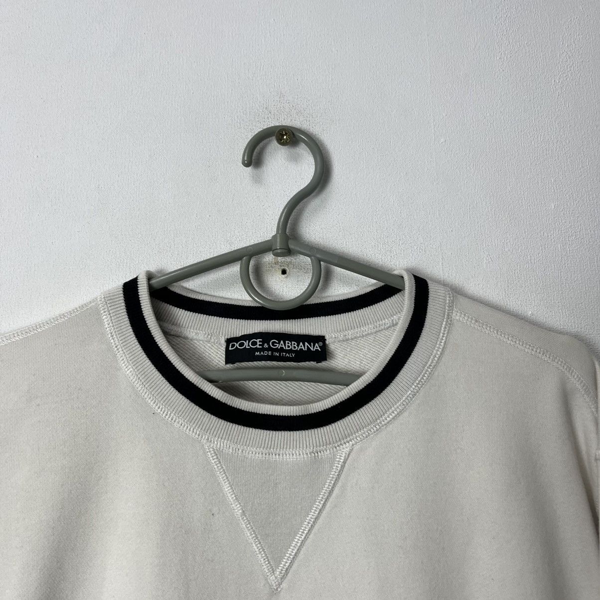 Dolce & Gabbana Dolce & Gabbana D&G Sweatshirt White Big Logo Rare Size US M / EU 48-50 / 2 - 4 Thumbnail