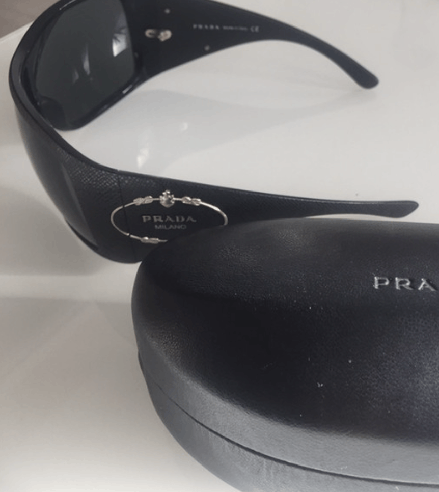 Prada PRADA Sunglasses SPR 05H 2004 Star Mask Fire Chrome Silver Size ONE SIZE - 4 Thumbnail
