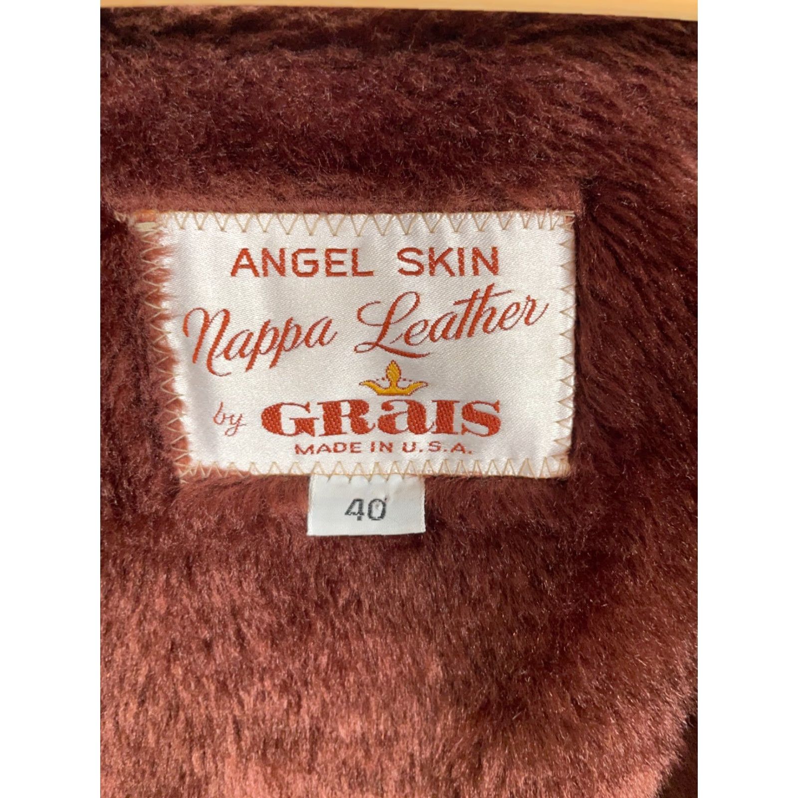 Vintage Grais Vintage Leather Jacket Zip Out Liner Men’s 40 Brown Faux Fur Vest Deep Pile Brown Zip-Out Liner Way Size US XXS / EU 40 - 3 Thumbnail