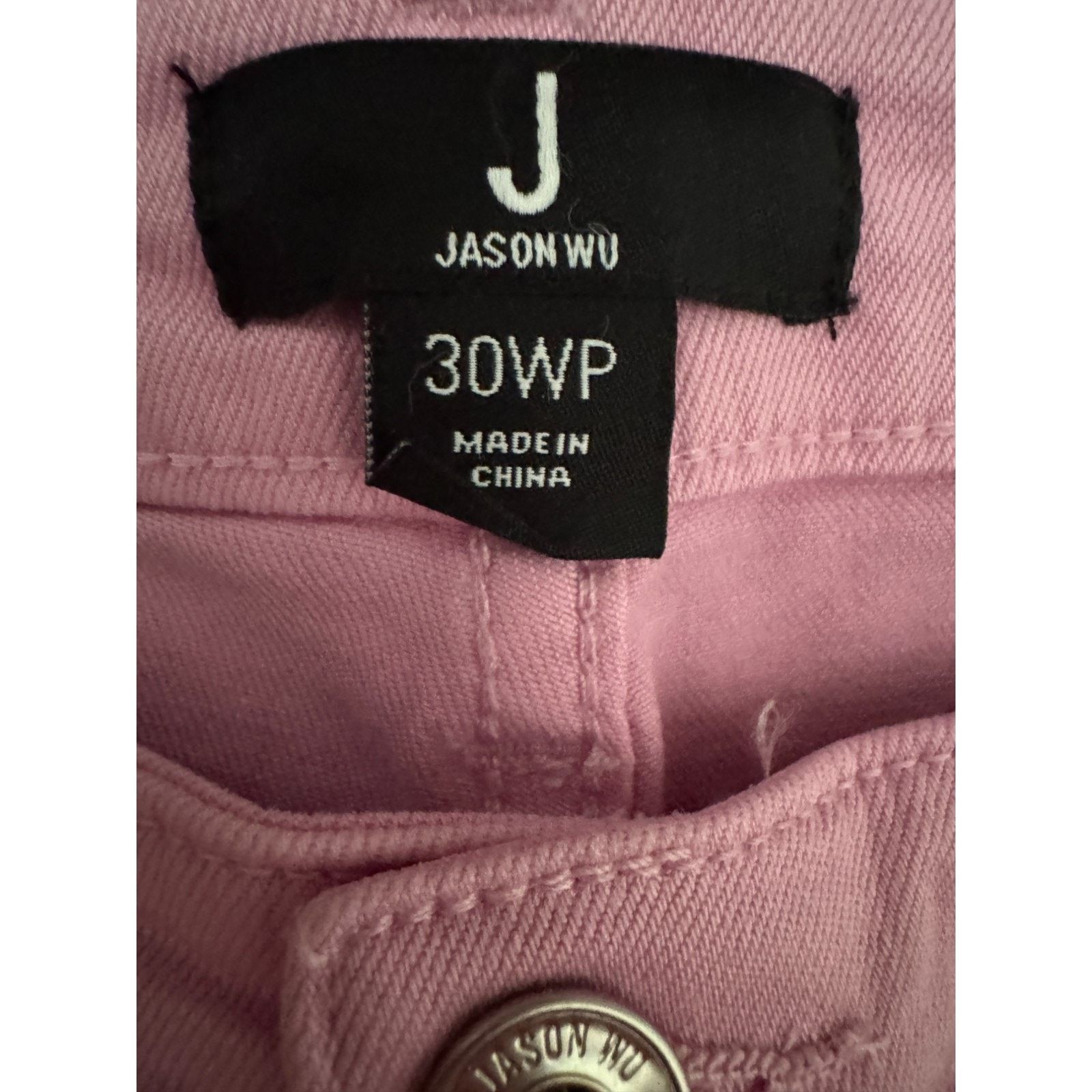 Jason Wu JASON WU Pink Ankle Pants 30WP Stretch Cotton Blend Size 40" / US 18 - 8 Thumbnail