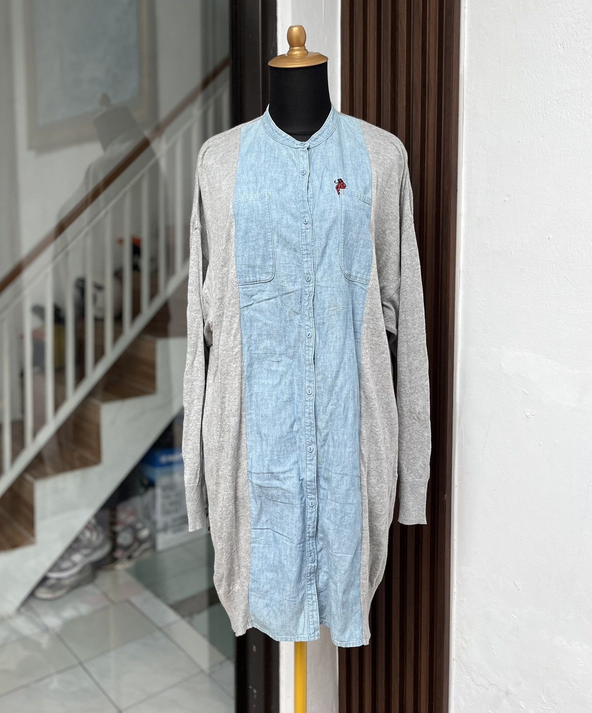 Hysteric Glamour Hysteric Glamour Chambray x Cardigans Sweater "Evil Angle" Size M / US 6-8 / IT 42-44 - 1 Thumbnail
