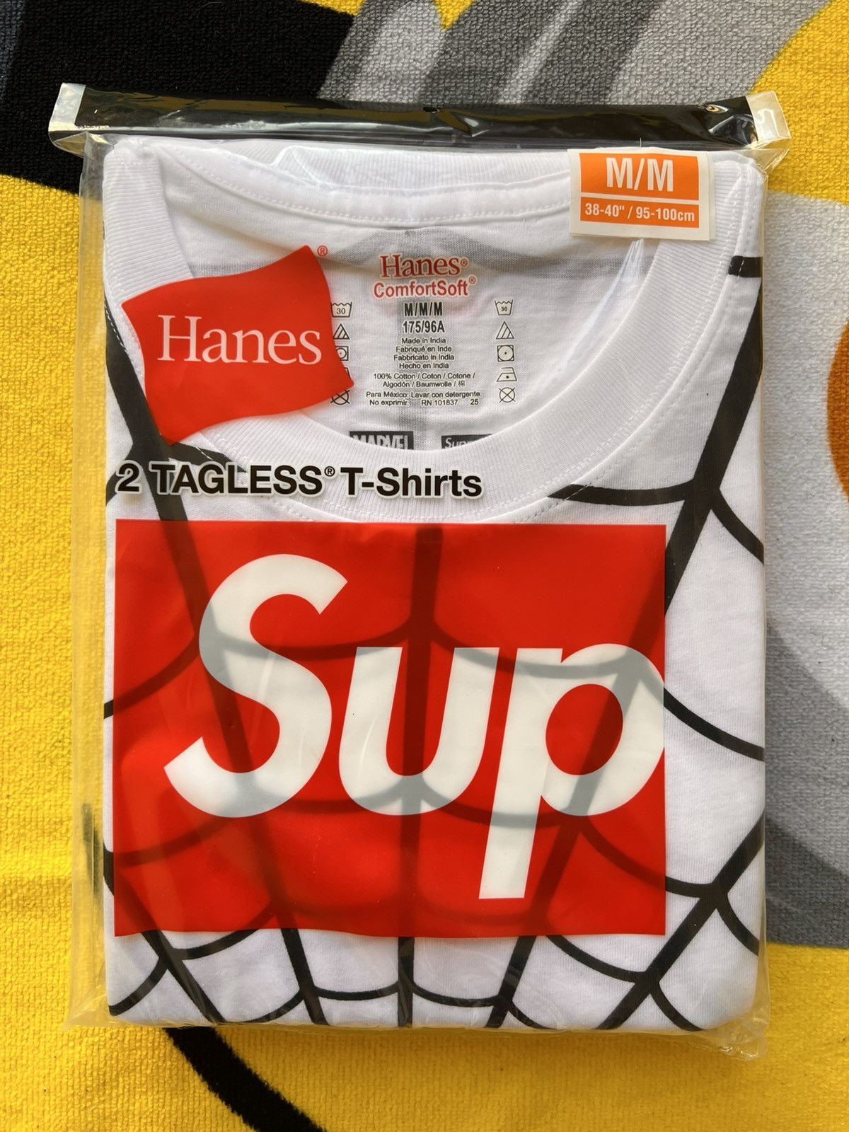 Supreme M Supreme x Marvel Spider-Man Web T-Shirt 2-Pack White Size US M / EU 48-50 / 2 - 1 Thumbnail