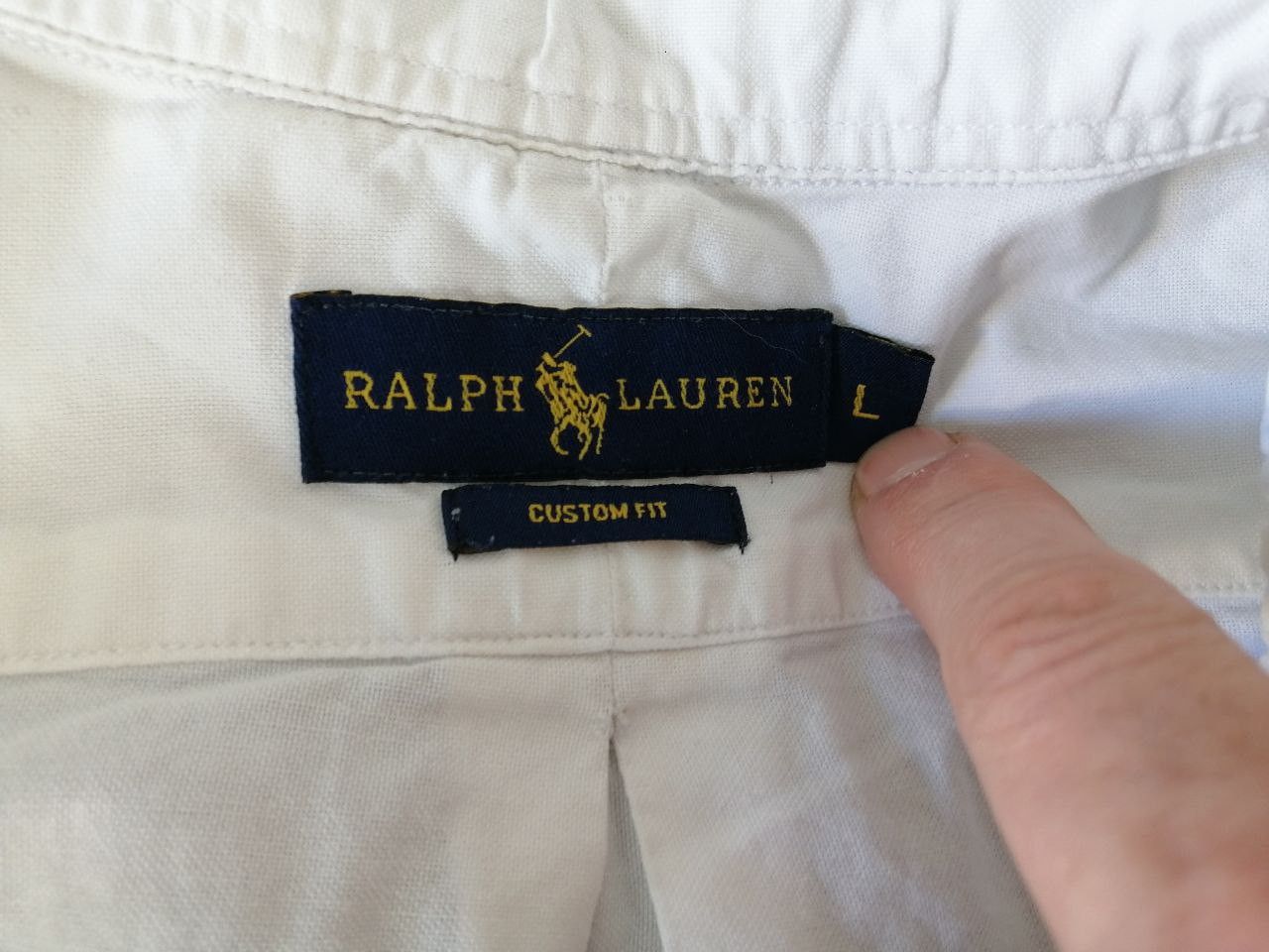 Polo Ralph Lauren Polo Ralph Lauren Custom Fit Shirt in White Size L Size US L / EU 52-54 / 3 - 5 Thumbnail