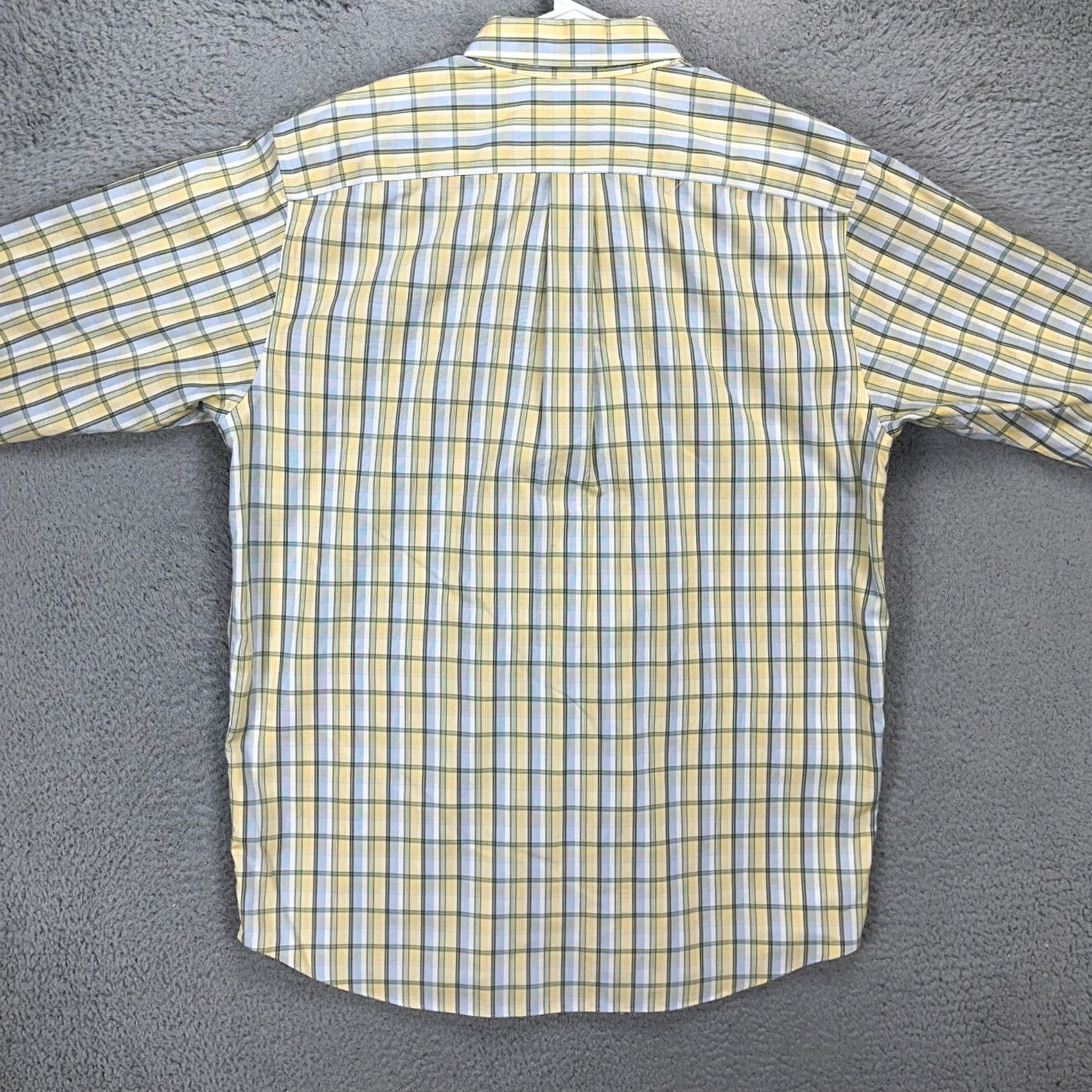 Eddie Bauer Eddie Bauer Mens Shirt Large Tall Yellow Plaid Relaxed Fit Button Down Size US L / EU 52-54 / 3 - 3 Thumbnail