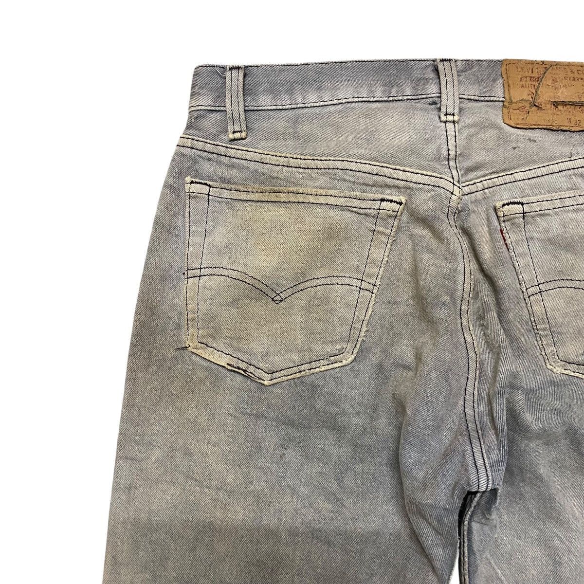 Levi's Vintage Levis 501 Blank Grunge Jeans Size US 30 / EU 46 - 12 Thumbnail