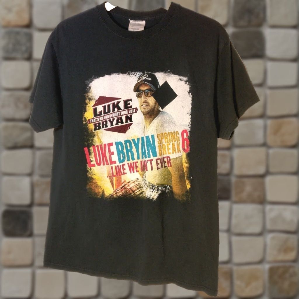 Vintage Luke Bryan Dierks Bentley Tour Shirt Men M Black 2010s Concert Country Music Mens Shirt Size US M / EU 48-50 / 2 - 1 Thumbnail