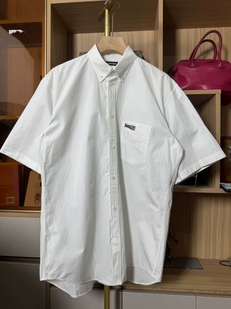 Balenciaga Balenciaga Coke Wave Embroidery Shirt - dmc Size US M / EU 48-50 / 2 - 1 Thumbnail