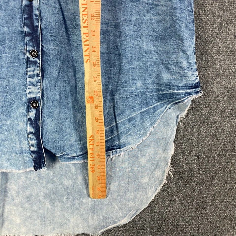 THRILLS Thrill Jeans Denim Top Women's XL Button Up Sleeveless Size XL / US 12-14 / IT 48-50 - 8 Thumbnail