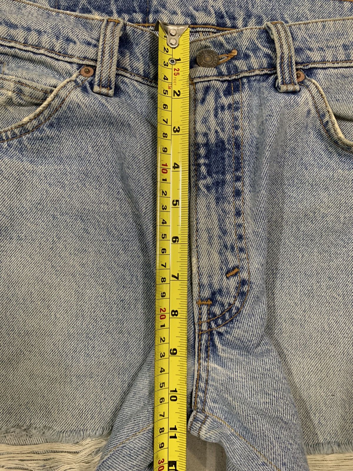 Levi's Vintage 80s Levis 550 Orange Tab Rusty Wash Distressed Jeans Size US 31 - 18 Thumbnail