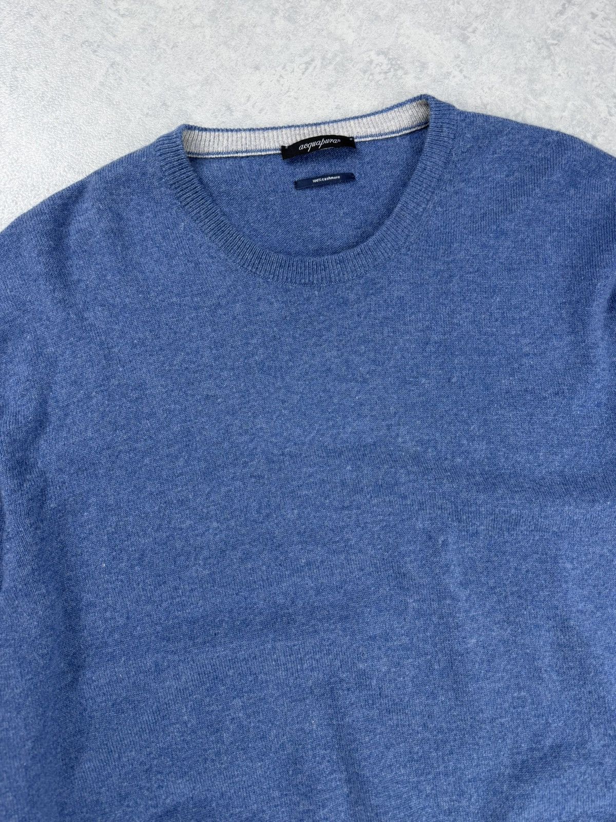 Other Acquapura 100% Cashmere Sweater Blue Made in Italy Size XXL Size US XXL / EU 58 / 5 - 5 Thumbnail