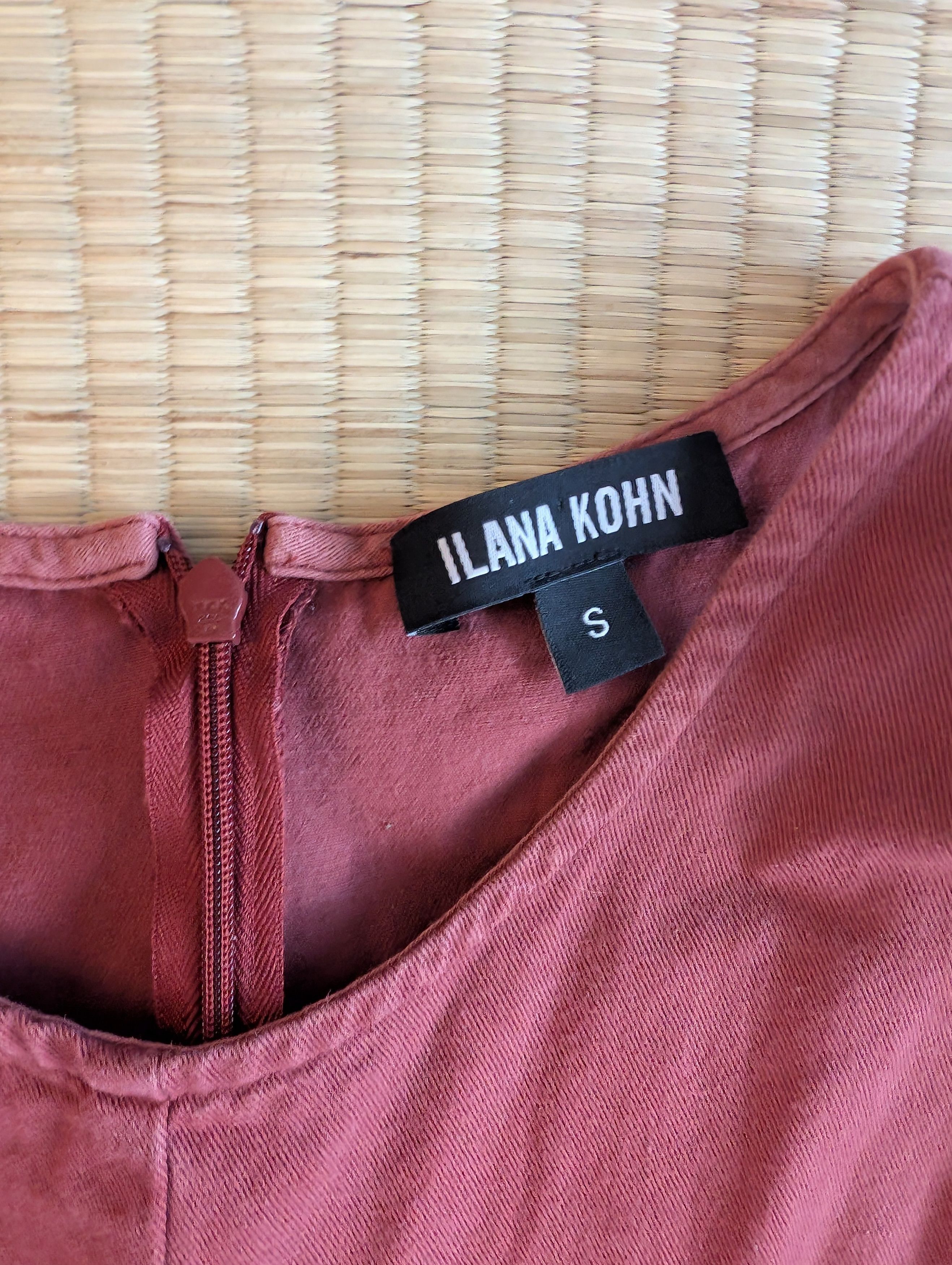 Ilana Kohn Ilana Kohn Milo Jumpsuit Muted Red 100% Cotton Made in USA Size 34" / US 12 / IT 48 - 3 Thumbnail