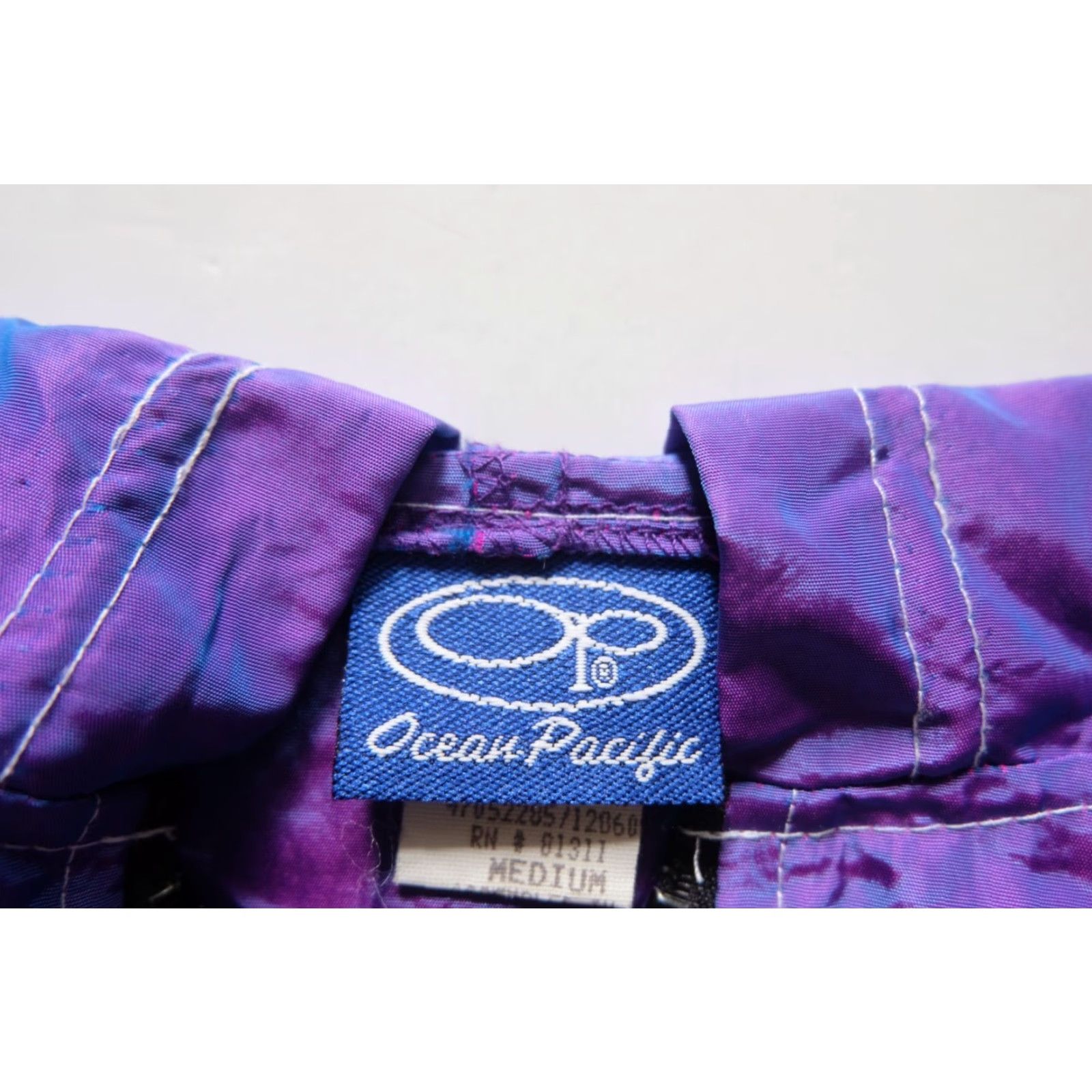 Ocean Pacific VINTAGE Ocean Pacific SURFING ACTIVE 90s NYLON 1/4 ZIP PULL OVER HOODIE Women SZ M Size M / US 6-8 / IT 42-44 - 6 Thumbnail