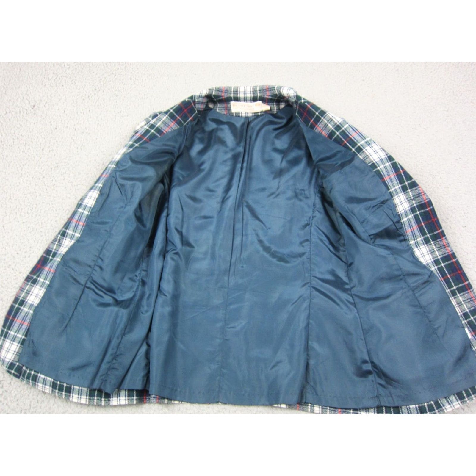 Pendleton VINTAGE Pendleton Jacket Womens 10 Plaid Wool Blazer Green Blue 80s 90s Classic Casual Mens Womens Girls Size L / US 10 / IT 46 - 5 Thumbnail