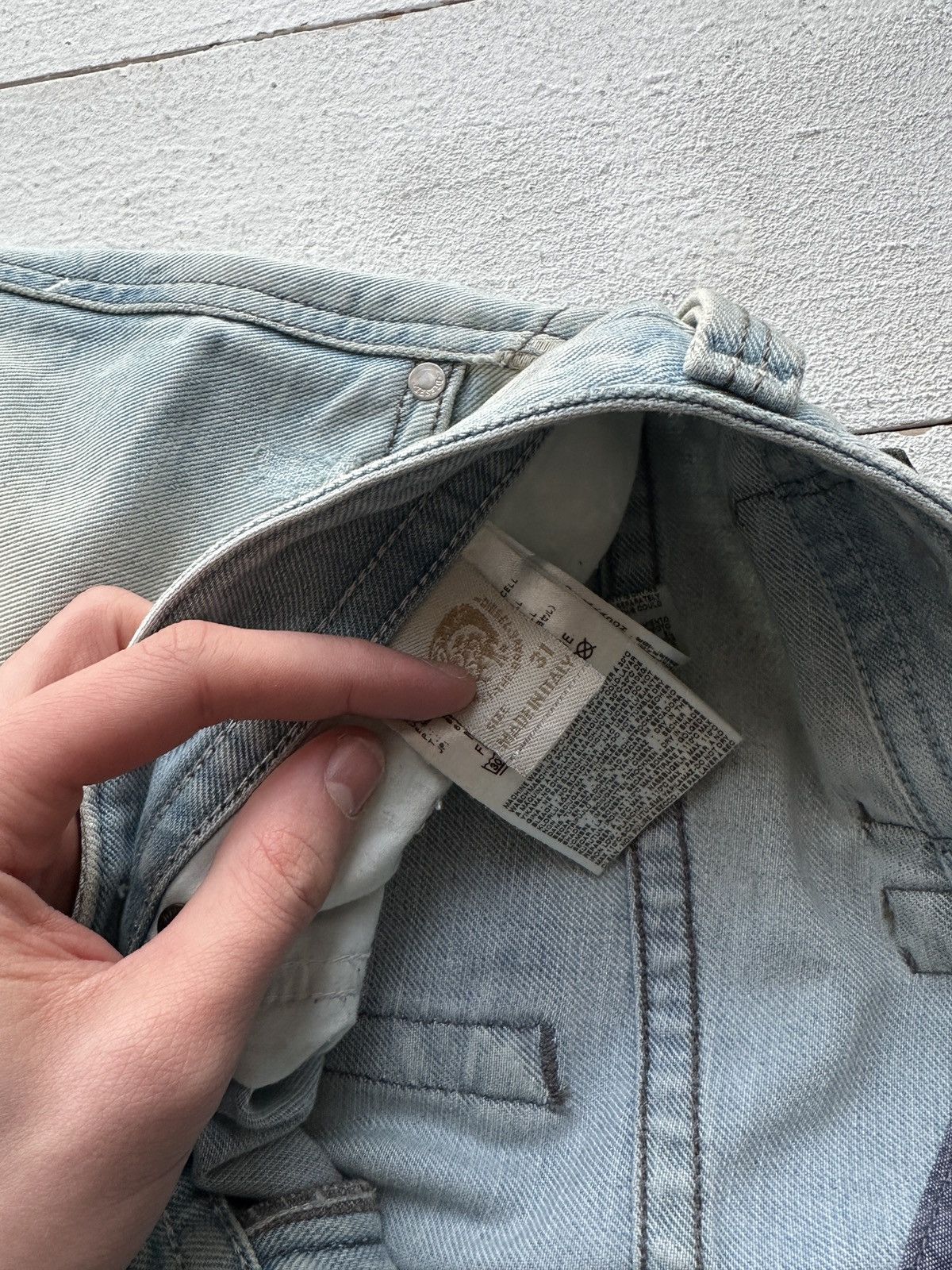 Diesel 🚨 RARE DIESEL MEN DENIM JEANS AVANT GARDE IFSIXWASNINE Y2K Size US 34 / EU 50 - 10 Thumbnail