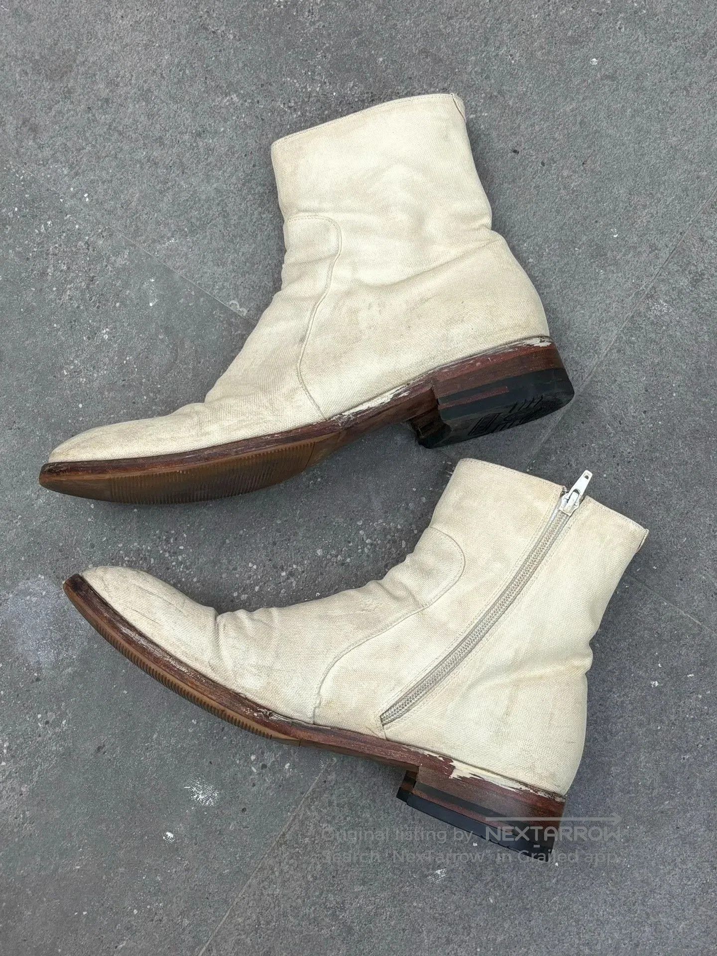 Maison Margiela Maison Martin Margiela 00's Painted Ankle Boots. Size US 10 / EU 43 - 2 Thumbnail
