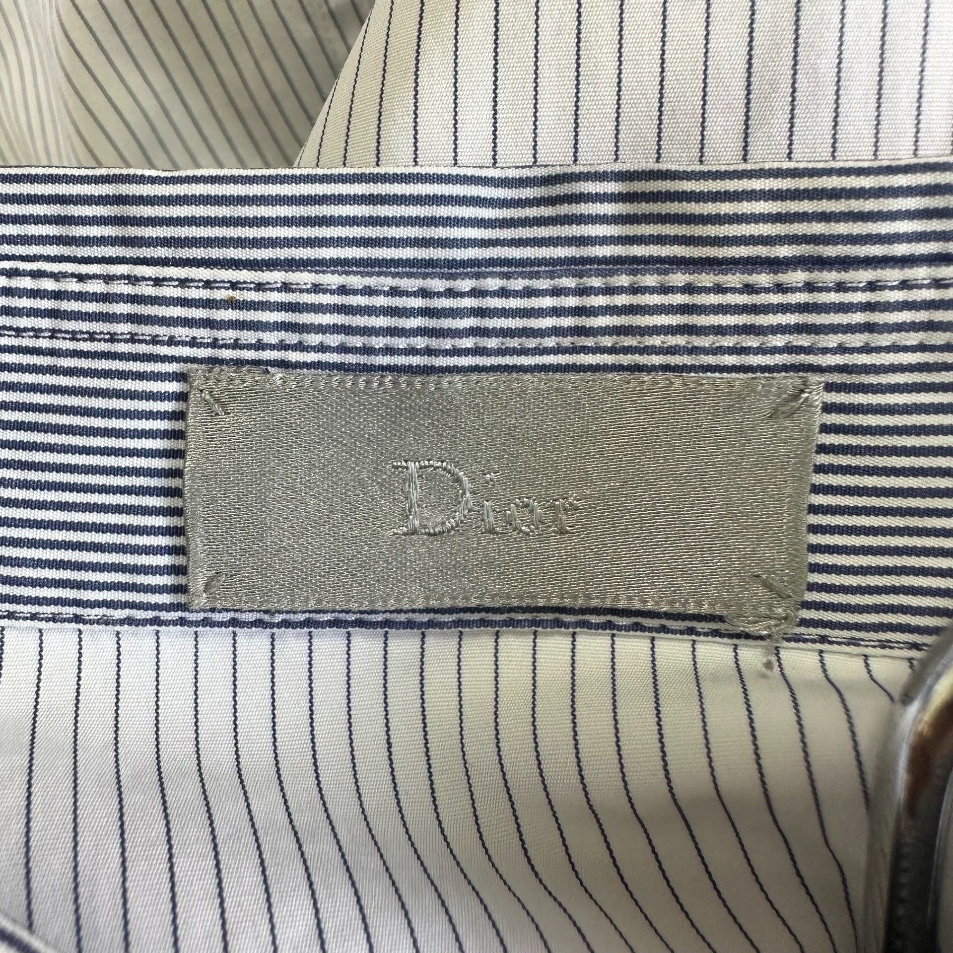 Dior dior long sleeve striped shirt jacket Size US M / EU 48-50 / 2 - 7 Thumbnail