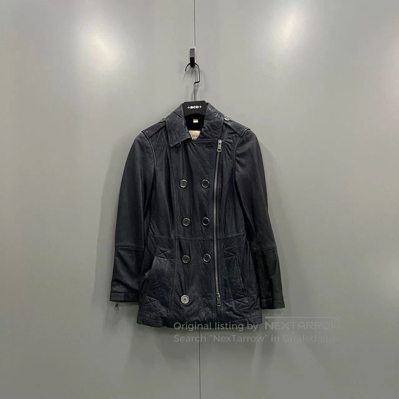 Burberry Burberry Navy Blue Full Leather Coat Size 34. Size US XS / EU 42 / 0 - 1 Thumbnail