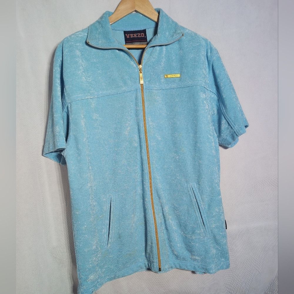 Other Veezo Streetwear Sz L Russian Light Blue Velour Zip-Up Jack Size US L / EU 52-54 / 3 - 1 Thumbnail