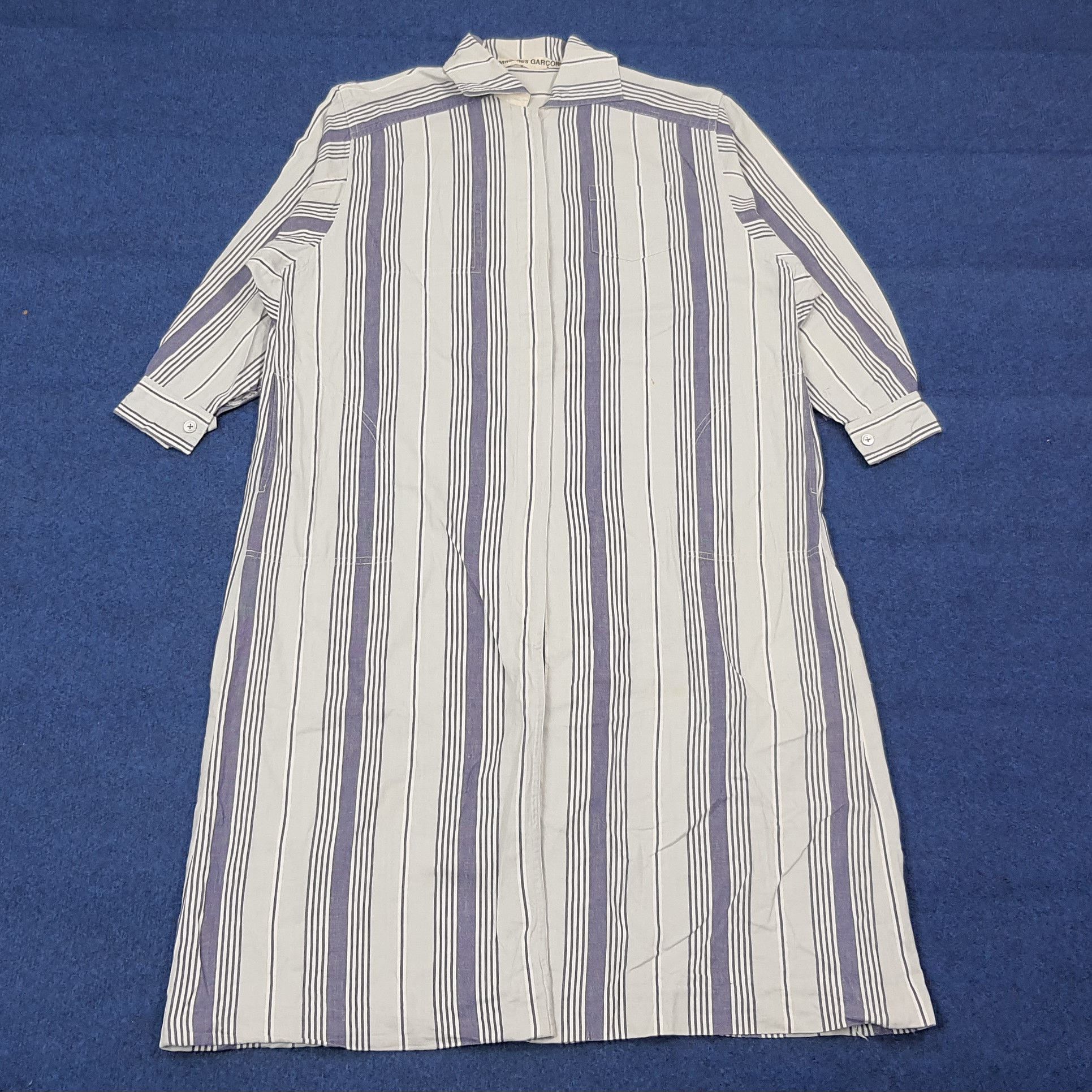 Comme des Garcons Vintage 90s Comme des Garçons Striped Shirt Dress C268N5 Size US M / EU 48-50 / 2 - 1 Thumbnail