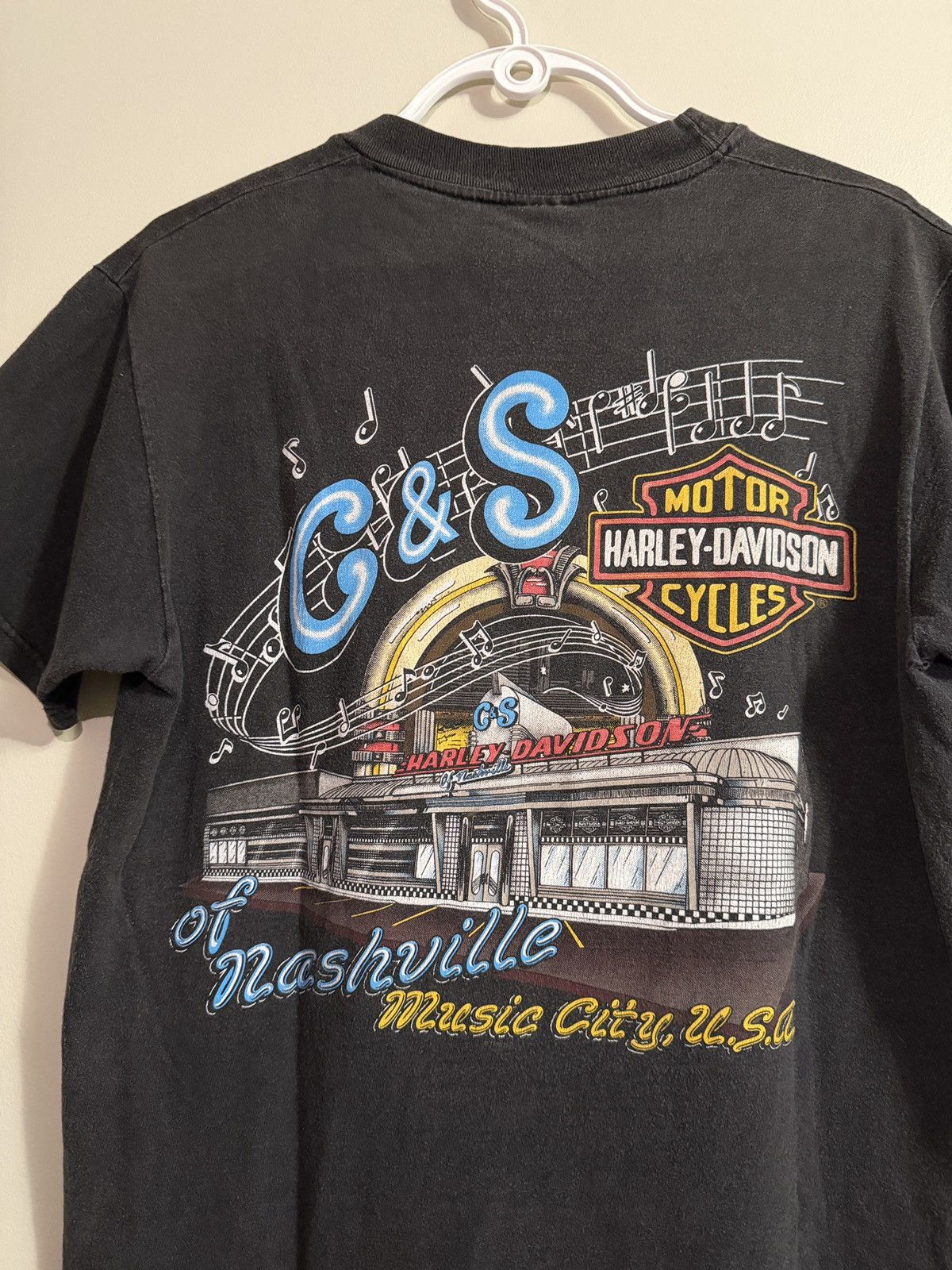 Harley Davidson 1998 Harley Davidson C & S Nashville , TN T Shirt Size US S / EU 44-46 / 1 - 5 Thumbnail