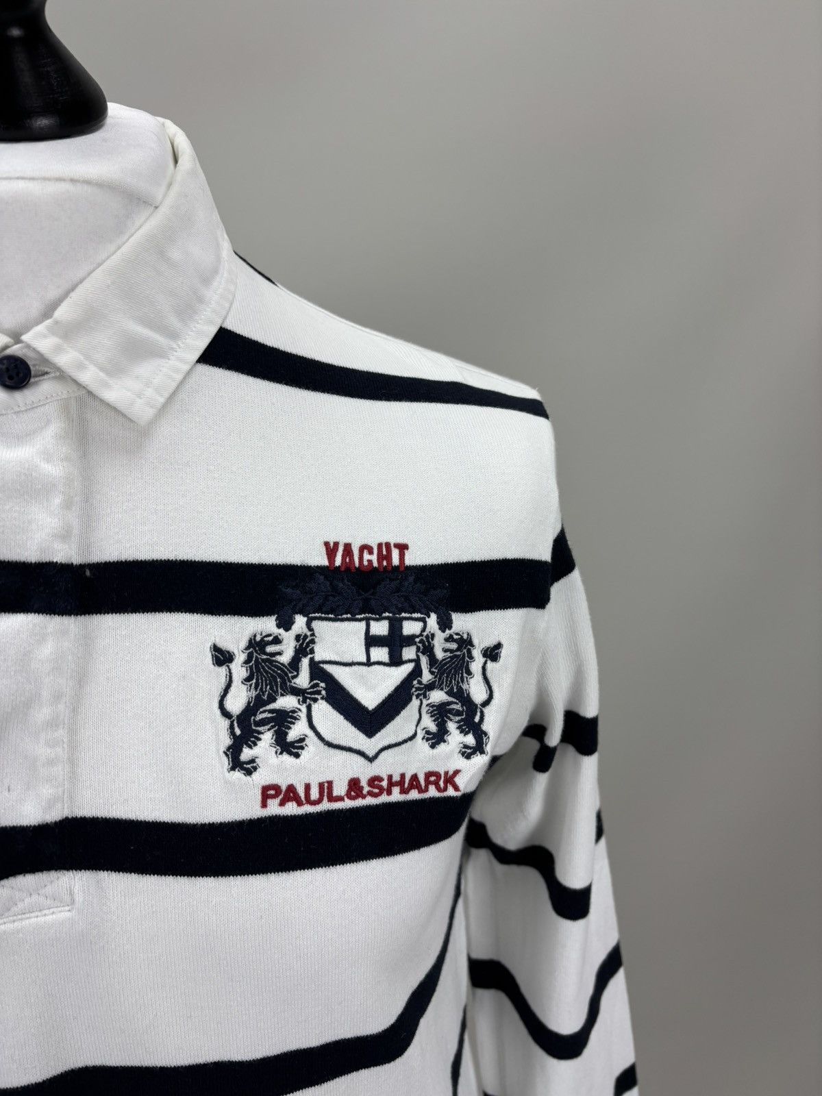 Paul & Shark Mens long sleeve rugby Paul Shark Size L Color White Size US L / EU 52-54 / 3 - 4 Thumbnail