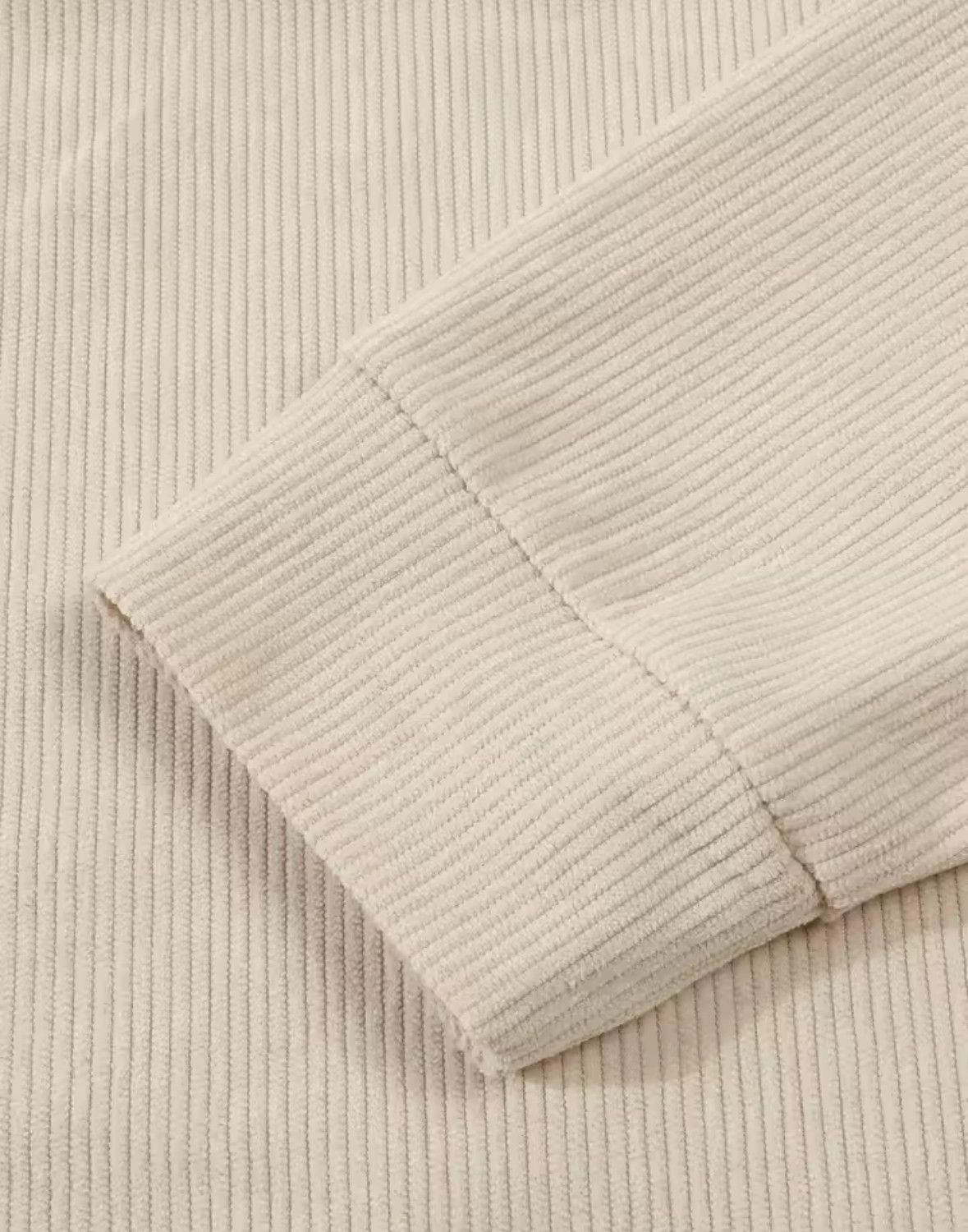Other Trendy Corduroy Half Zipper Casual Sports Long Sleeved shirt Size US XL / EU 56 / 4 - 3 Thumbnail