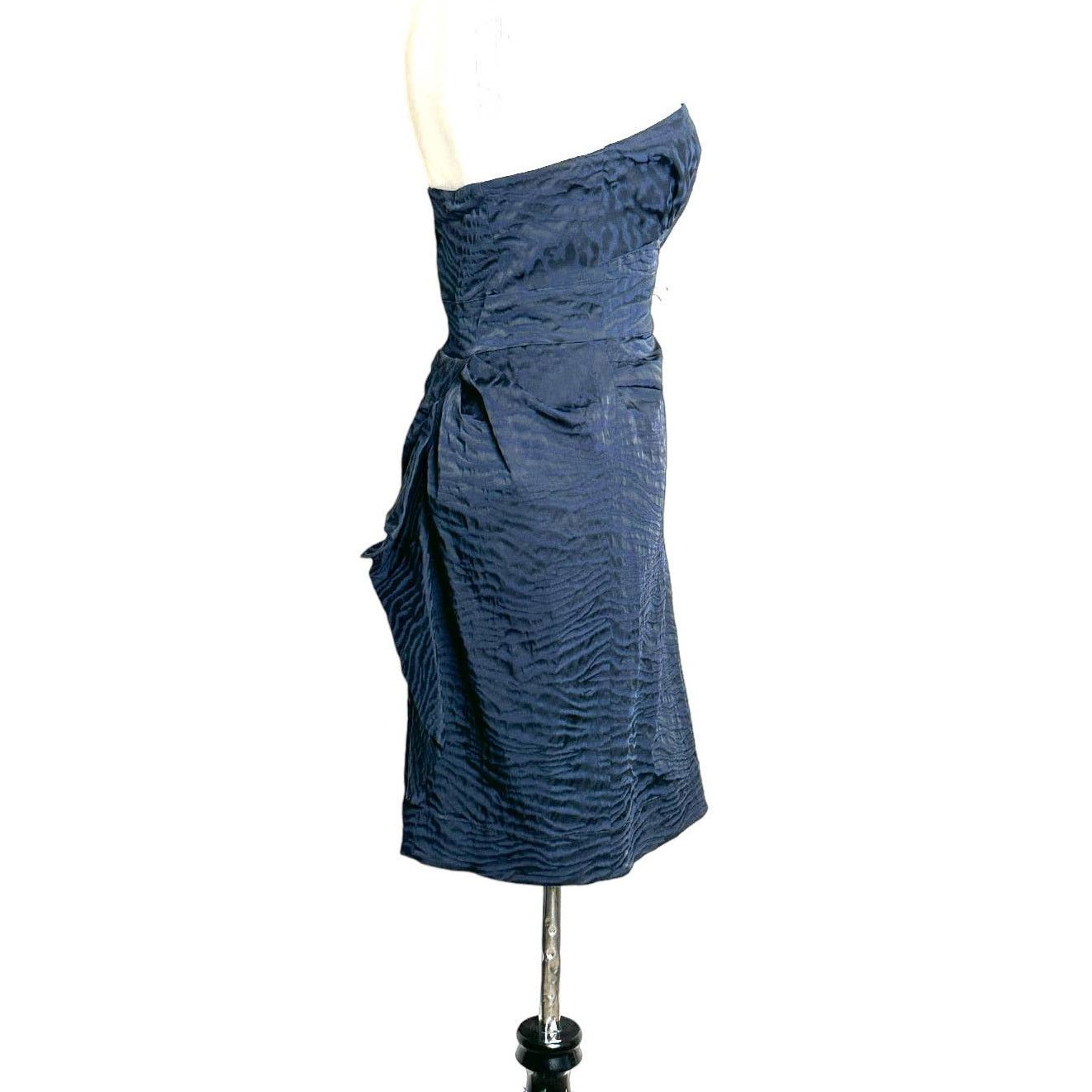 Diane von Furstenberg Diane Von Furstenberg Navy Black Strapless Dress Size 6 Size M / US 6-8 / IT 42-44 - 3 Thumbnail