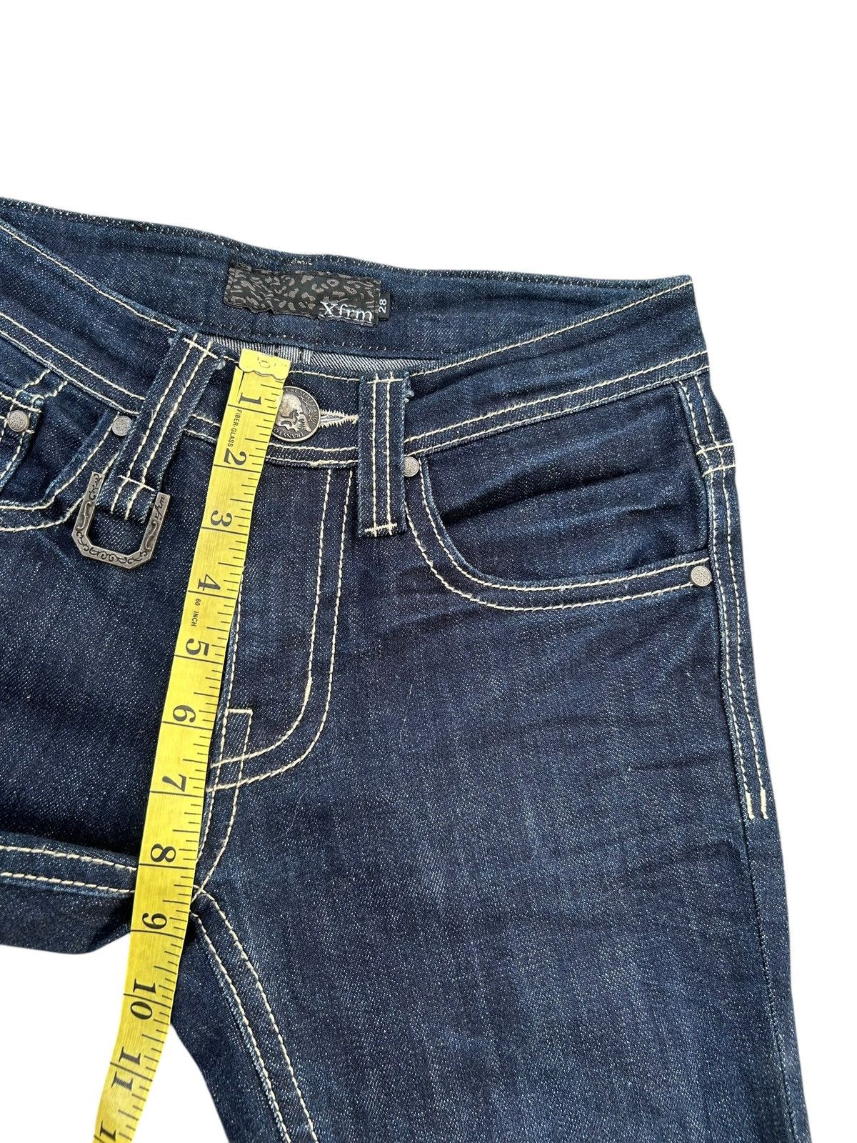 If Six Was Nine Skull Xfrm Japanese Punk Bondage Denim jeans Size US 28 / EU 44 - 15 Thumbnail
