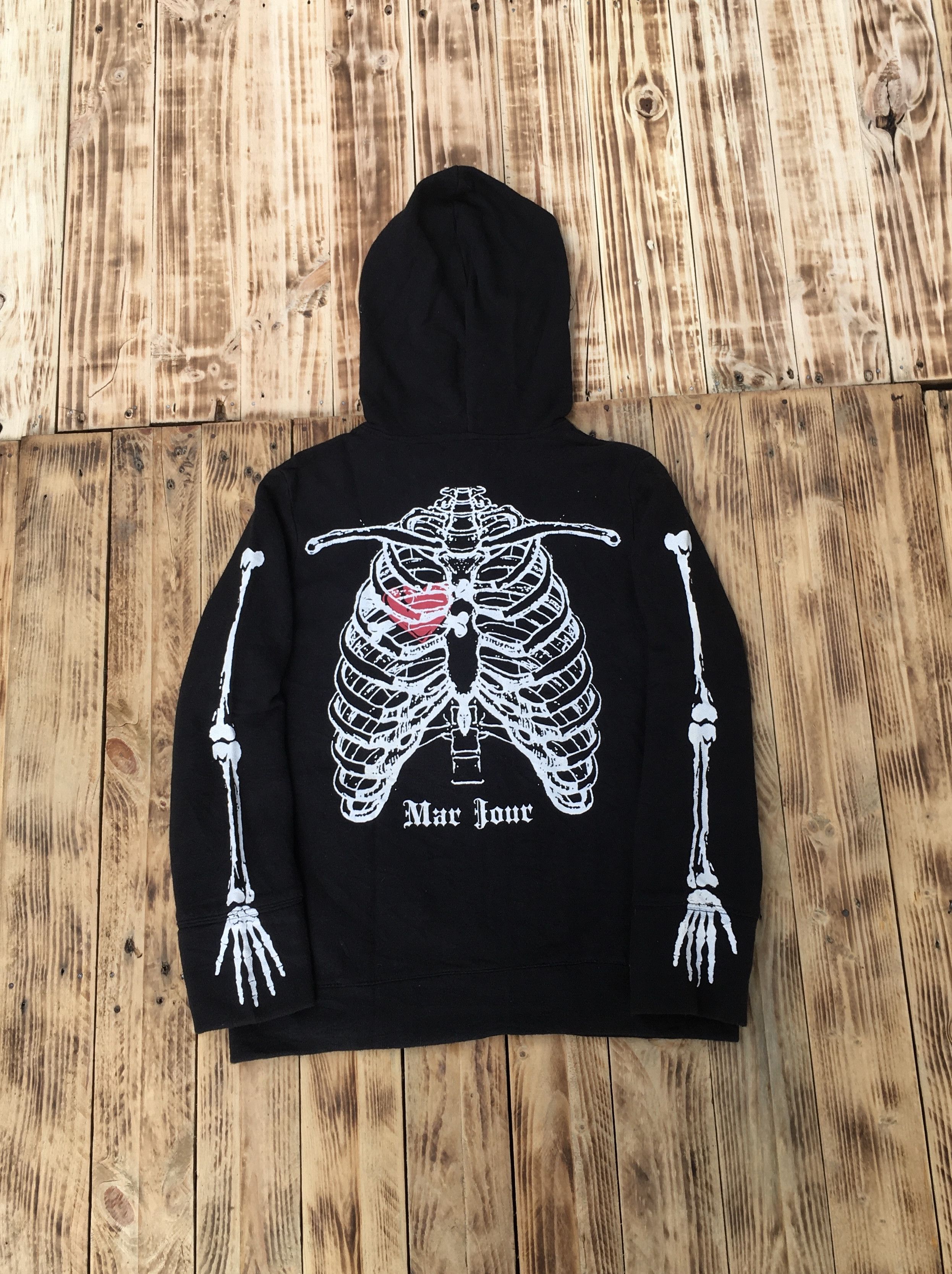14th Addiction × Japanese Brand × KMRii Mar Jour Skeleton Ful zip Hoodie Gothic punk Size US M / EU 48-50 / 2 - 5 Thumbnail