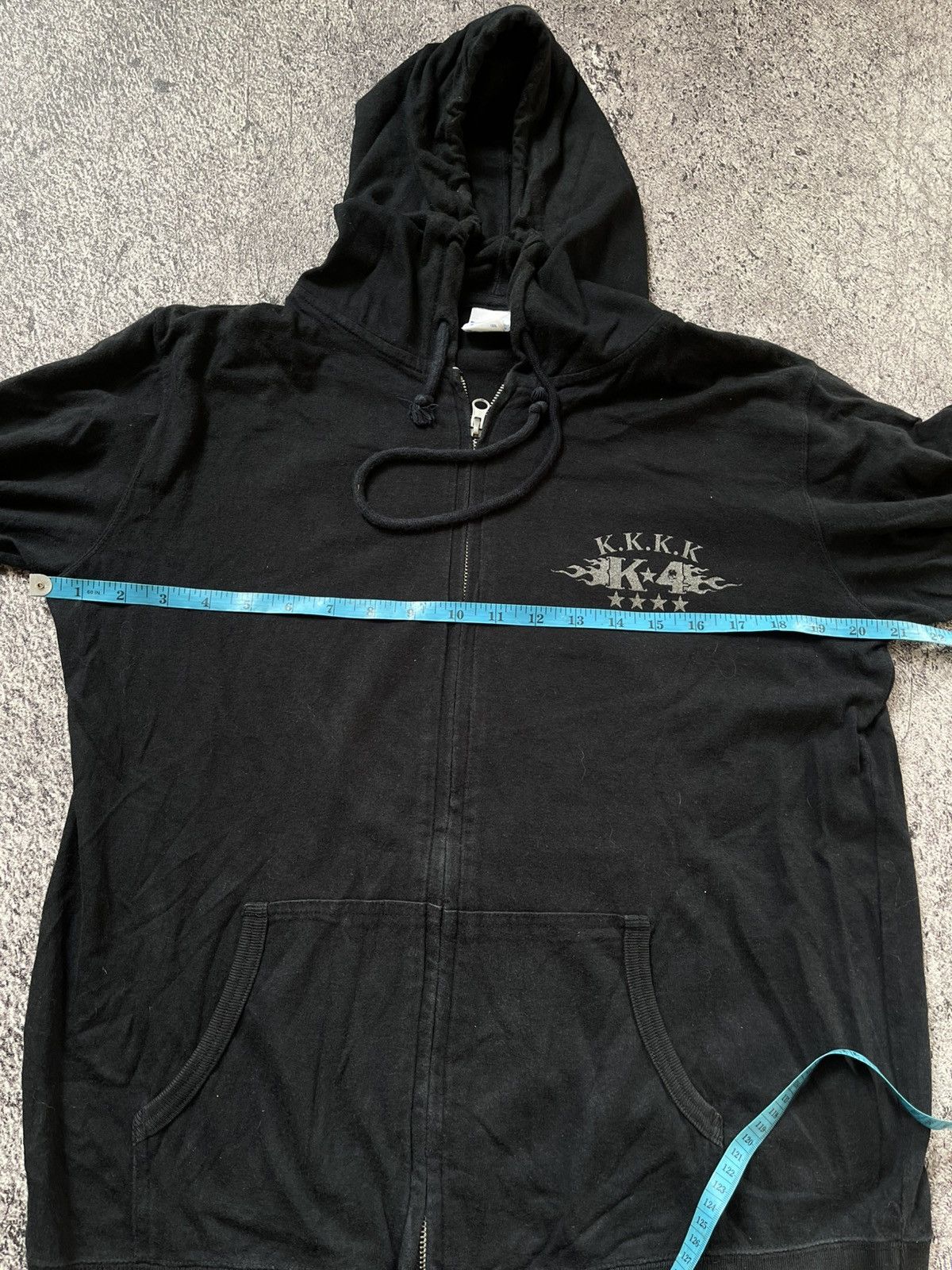 Japanese Brand Y2K United athle Skull zip Hoodie Size US L / EU 52-54 / 3 - 9 Thumbnail