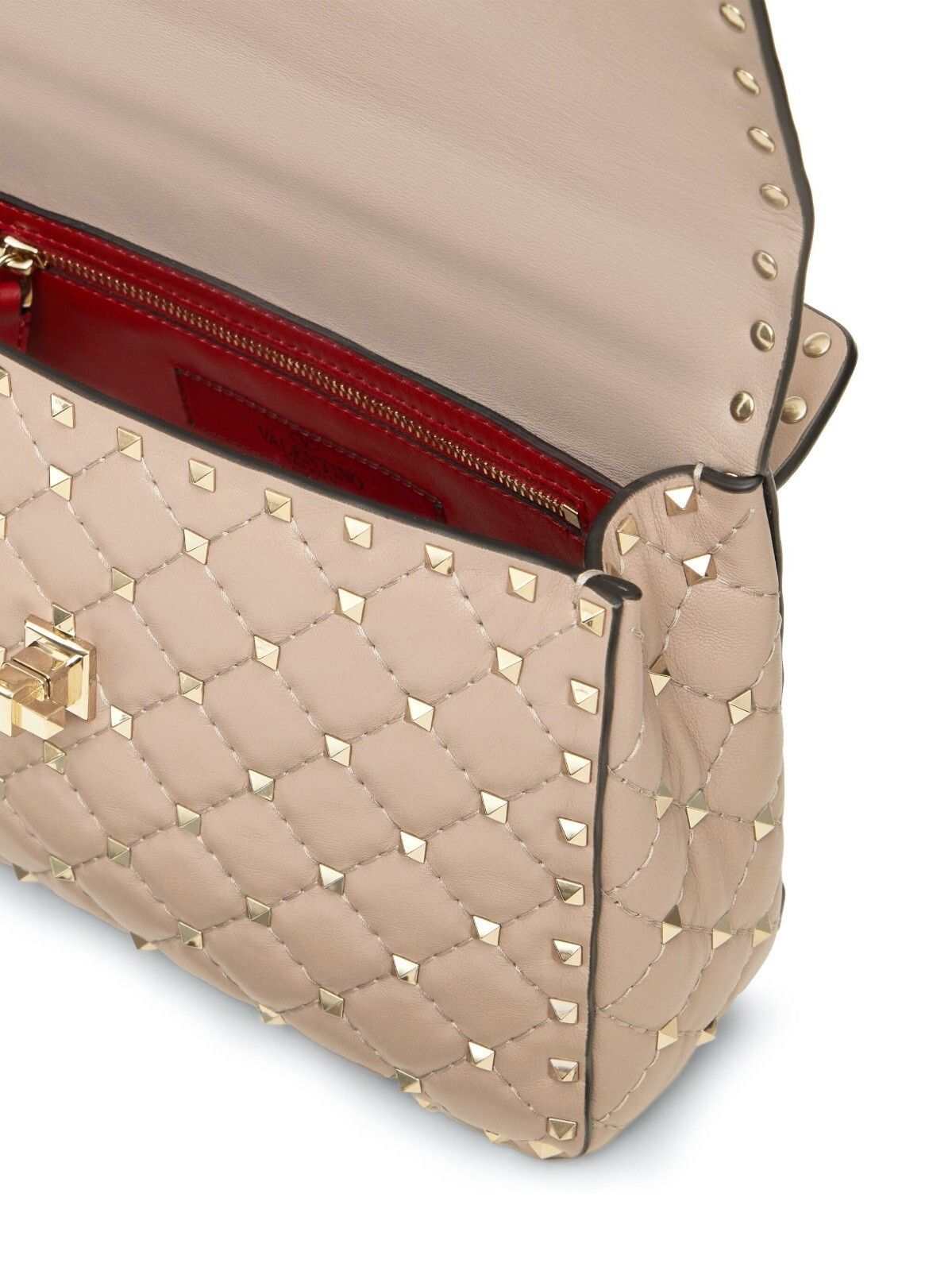 Valentino VALENTINO Rockstud Spike Medium Poudre Nappa Bag Size ONE SIZE - 6 Thumbnail