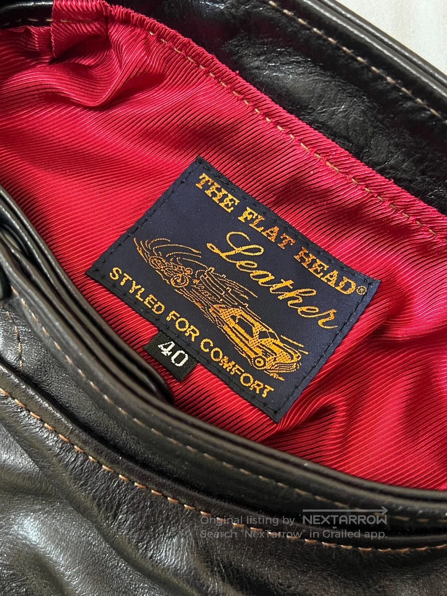 The Flat Head The Flat Head Stand Collar Horsehide Jacket. Size US XXS / EU 40 - 4 Thumbnail