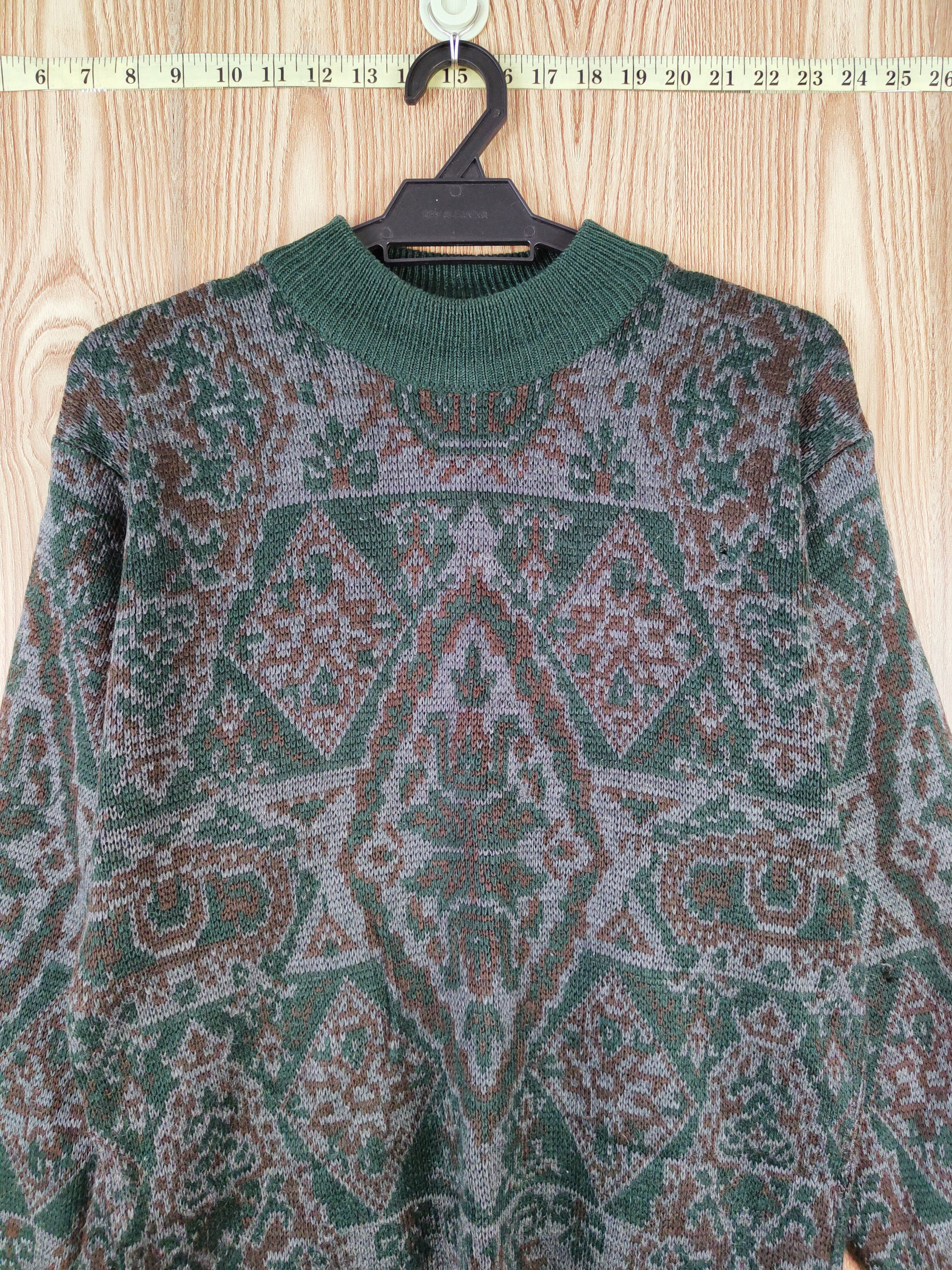 Japanese Brand × Vintage Del Conte Dark Green Knitwear Sweatshirts #W349 Size US M / EU 48-50 / 2 - 2 Thumbnail