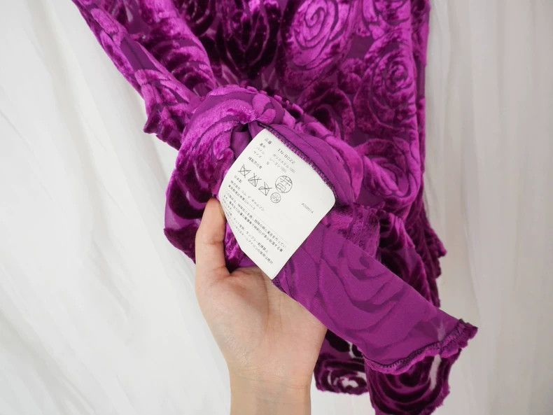 Comme des Garcons Comme Des Garcons Purple Rose Sleeveless Top Size S / US 4 / IT 40 - 4 Thumbnail