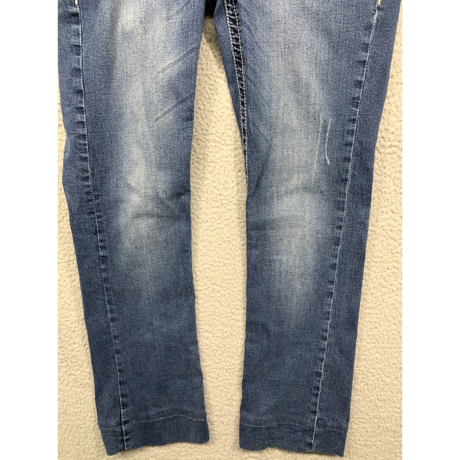 Vintage VIGOSS Blue Jeans Women's Size S8 Heritage Fit Slim Bootcut Stretch Hemmed READ Womens Jeans 8 Slim Bootcut Stretch Hemmed 28in blue Size 30" / US 8 / IT 44 - 3 Thumbnail