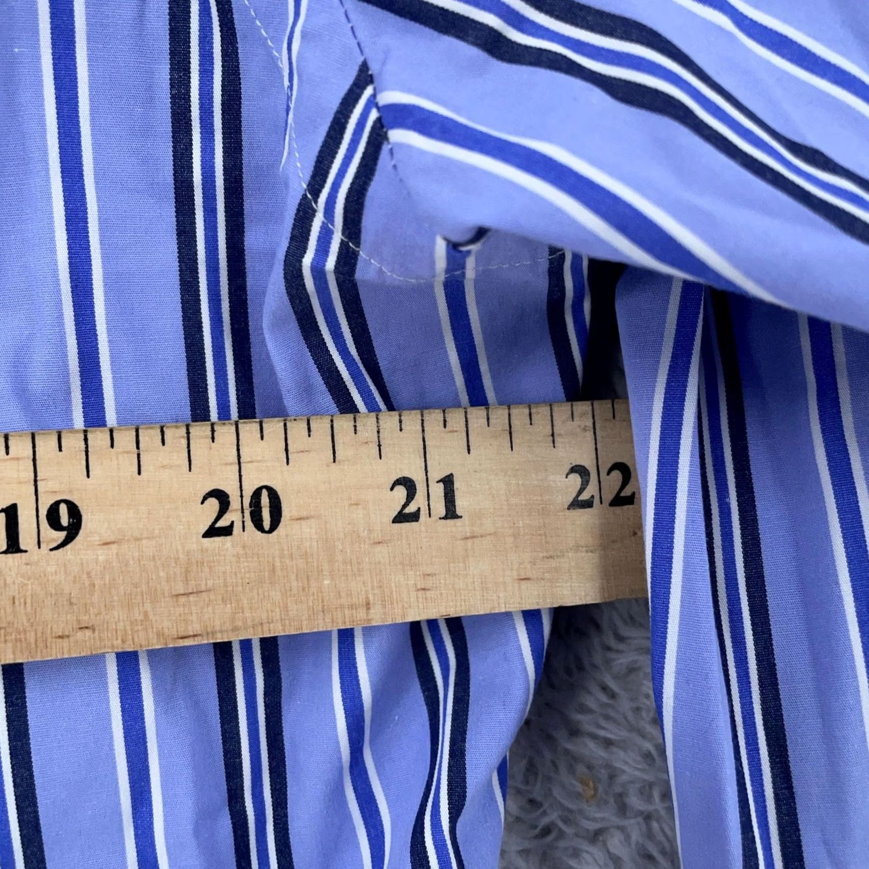 Polo Ralph Lauren Polo Ralph Lauren Shirt Mens Large 16.5 Blue Stripe Classic Fit Button Down Size US L / EU 52-54 / 3 - 5 Thumbnail