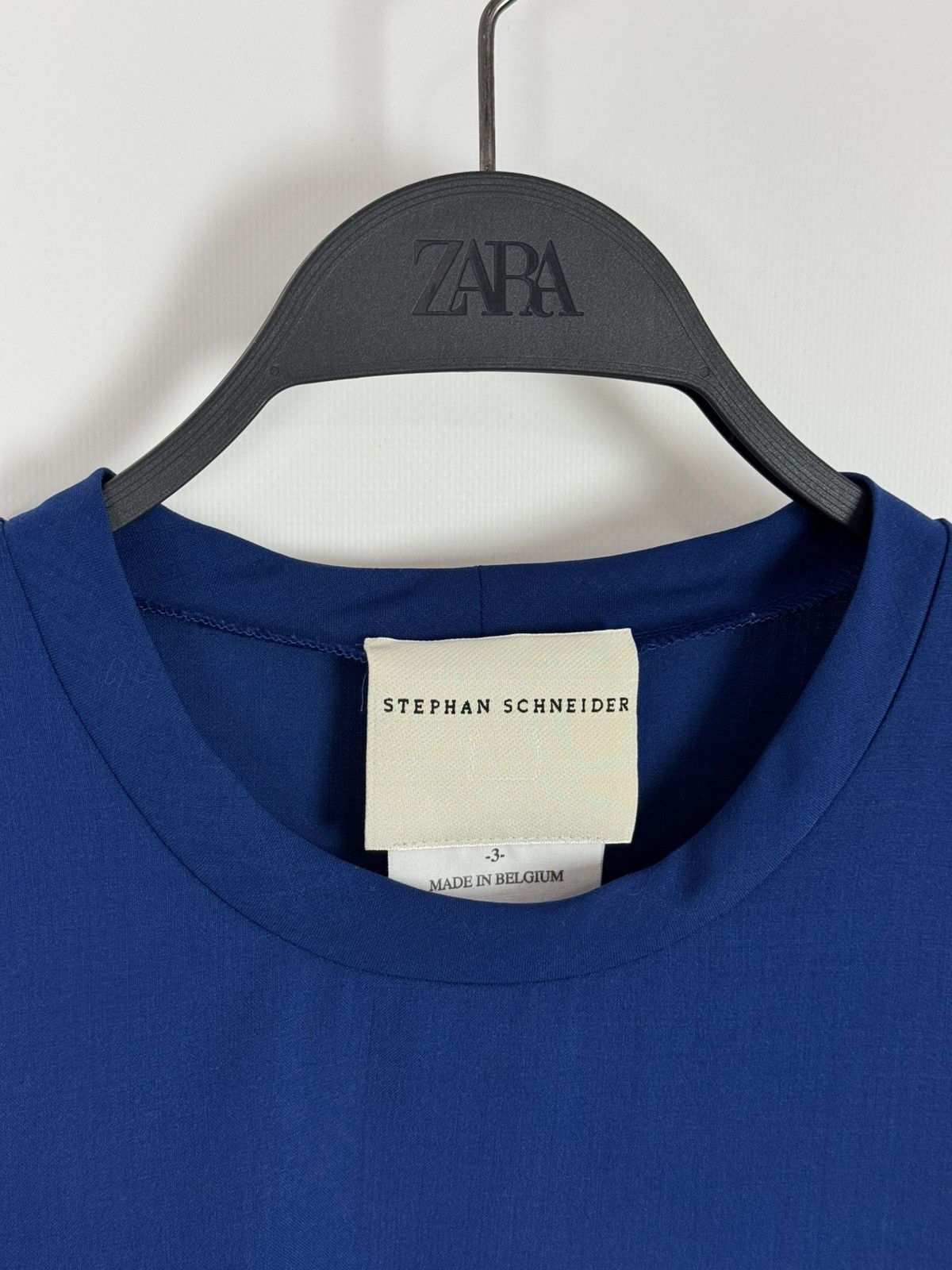 Stephan Schneider Stephan Schneider Wool Blend Basic Blue T-Shirt Size M / US 6-8 / IT 42-44 - 3 Thumbnail