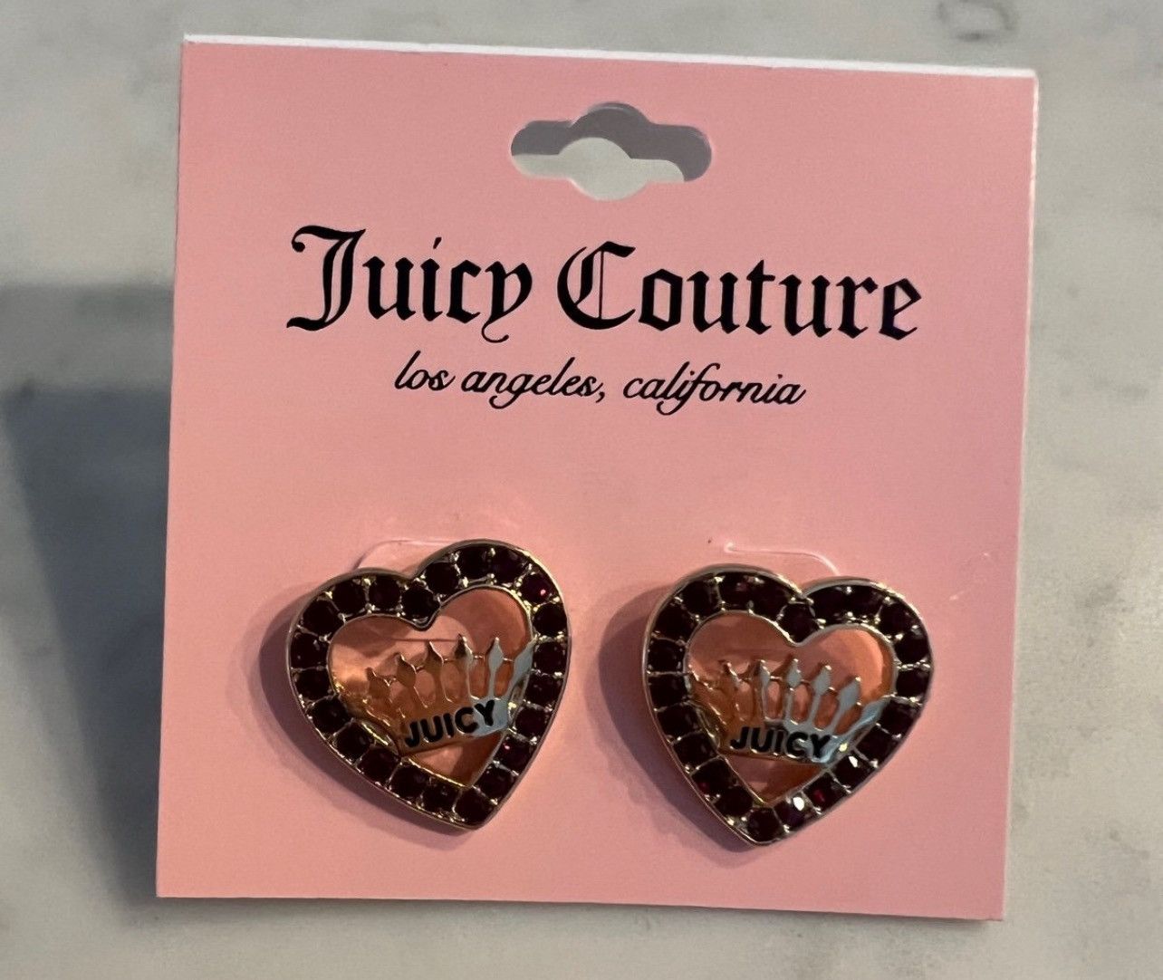Juicy Couture NEW JUICY COUTURE HEART STUDS EARRINGS Size ONE SIZE - 4 Thumbnail
