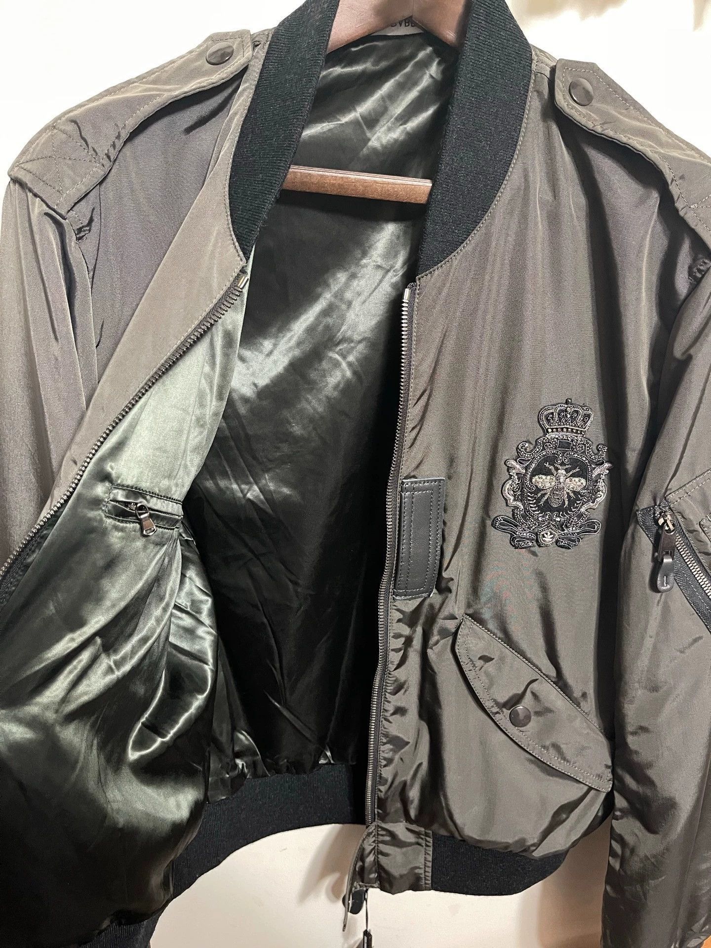 Dolce & Gabbana Green Embroidered er Jacket Size M Size US XXS / EU 40 - 6 Thumbnail