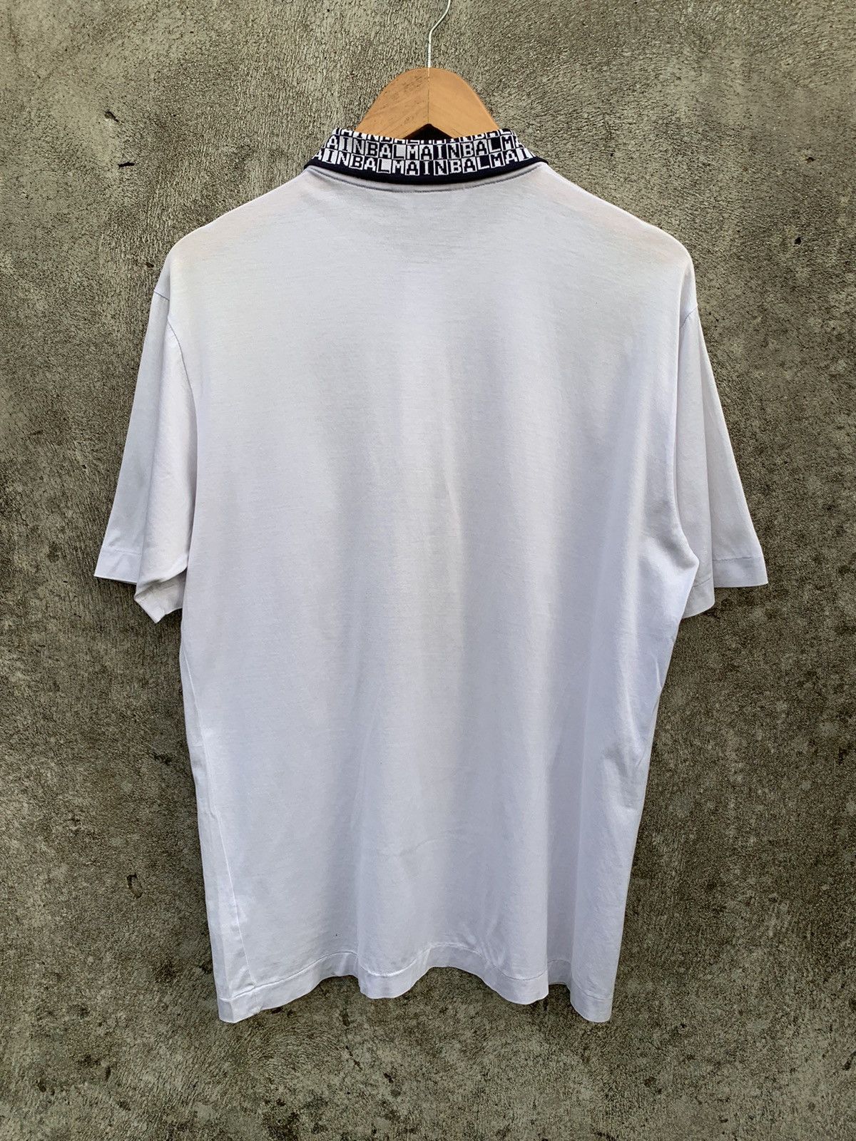 Balmain Balmain spell out collared polo shirt Size US M / EU 48-50 / 2 - 8 Thumbnail