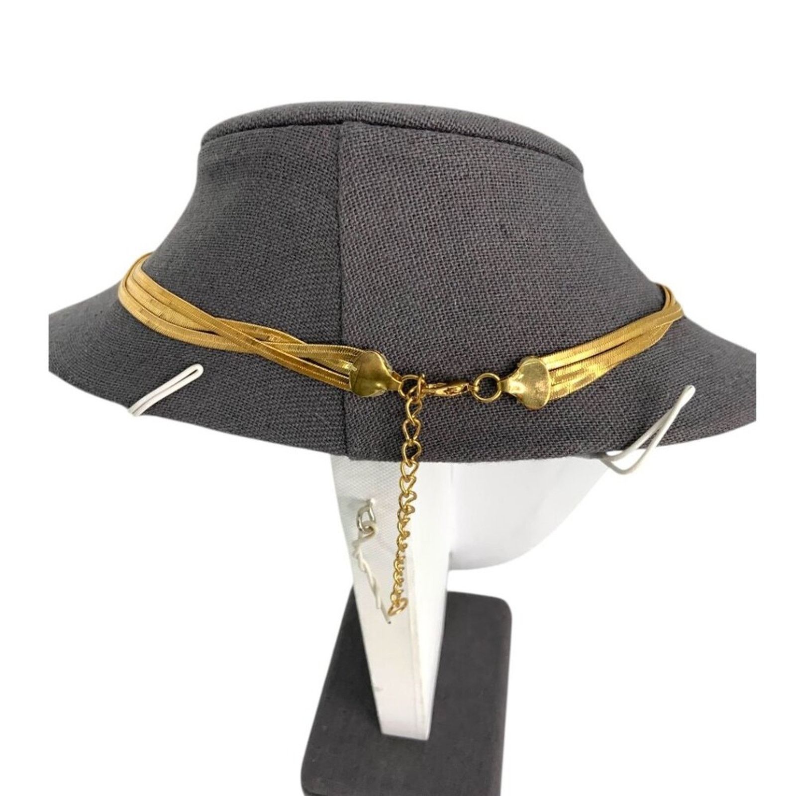 Other Triple Strand Gold Tone Layered Herringbone Necklace Size ONE SIZE - 3 Thumbnail