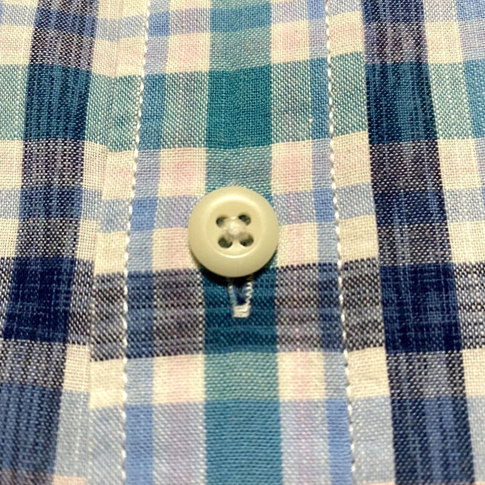 Izod IZOD Saltwater Button-Down Shirt Mens 2XL Multicolor Plaid Cotton Short Sleeve Button-Up Collar-Down Casual Travel Size US XXL / EU 58 / 5 - 4 Thumbnail