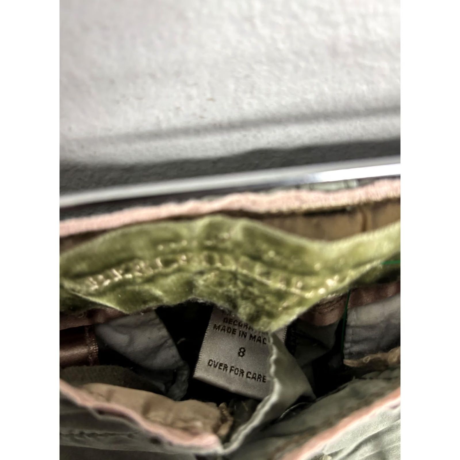 Abercrombie & Fitch Abercrombie & Fitch Cargo Pants Womens 8 Green Patchwork Y2K Hem Utility Size 30" / US 8 / IT 44 - 5 Thumbnail