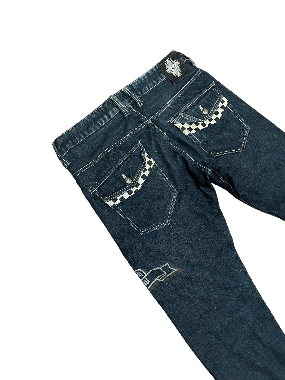 If Six Was Nine × Japanese Brand Japanese Wild Life Skull Jeans Size US 34 / EU 50 - 12 Thumbnail