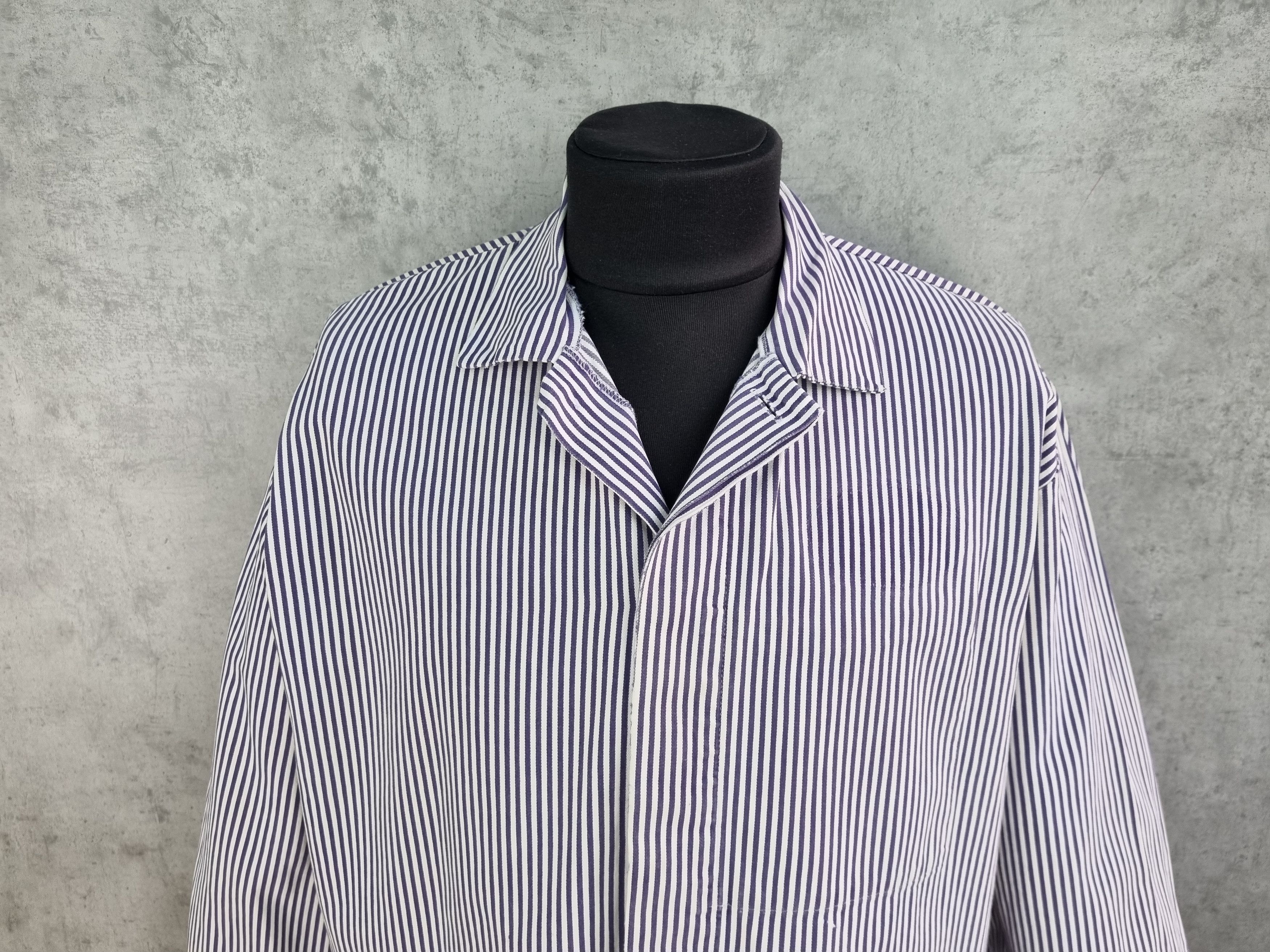 Le Laboureur × Vetra Vintage Striped Sailing Marina Worker German Light Jacket Size US XXL / EU 58 / 5 - 1 Thumbnail