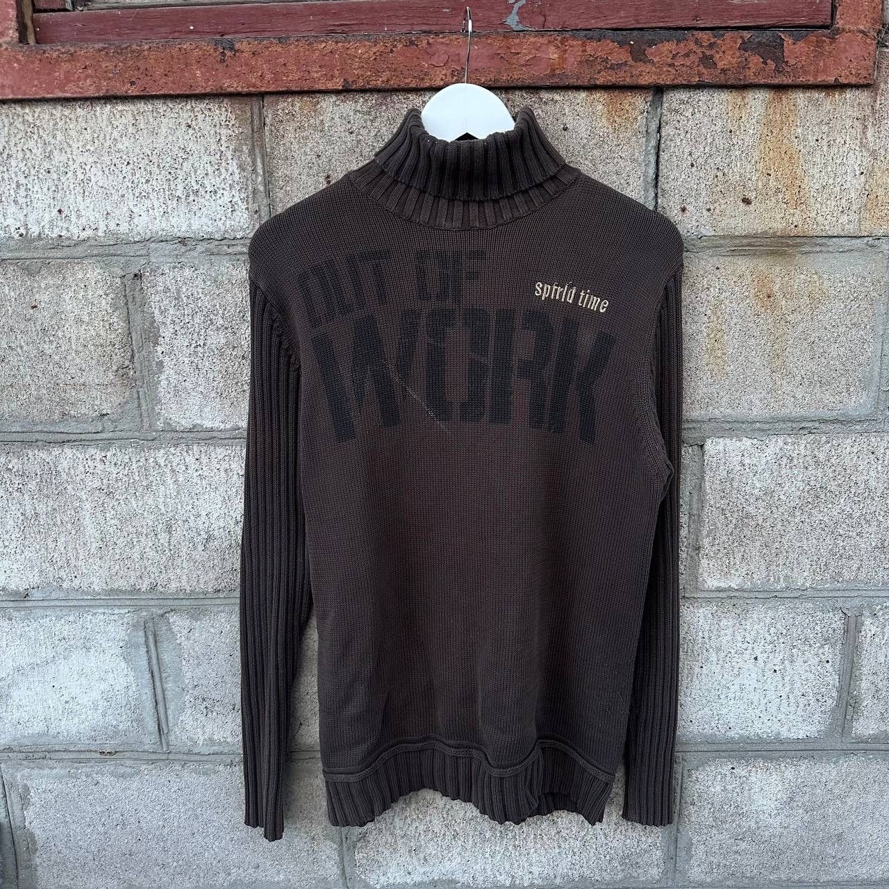 CCP (Crazy Character Print) Vintage Knit Sweater Springfield Grunge Archive Y2K 00s USA Size US M / EU 48-50 / 2 - 1 Thumbnail