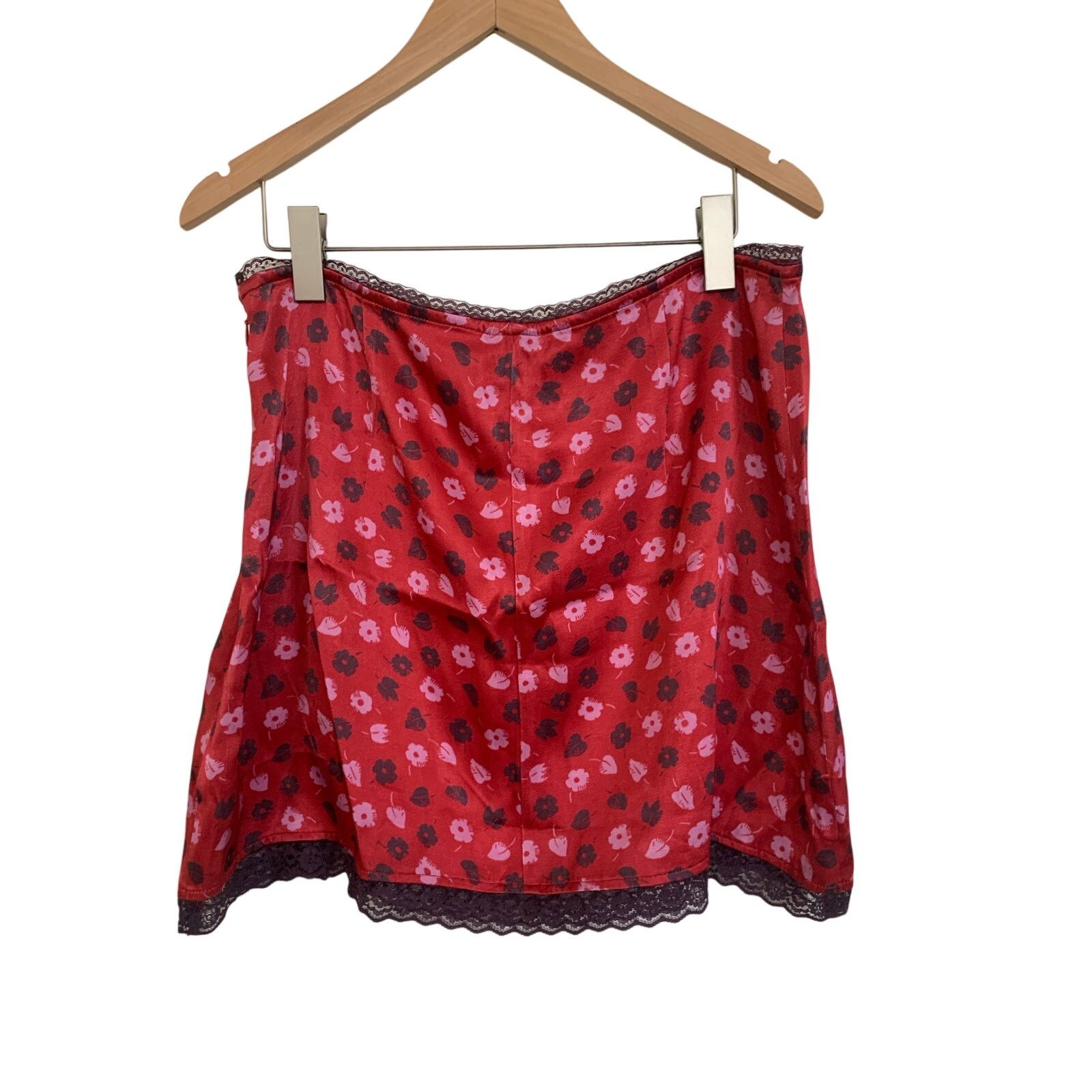 Anthropologie NWT Anthropologie Maeve Lace-Trim Mini Slip Skirt Size 32" / US 10 / IT 46 - 6 Thumbnail