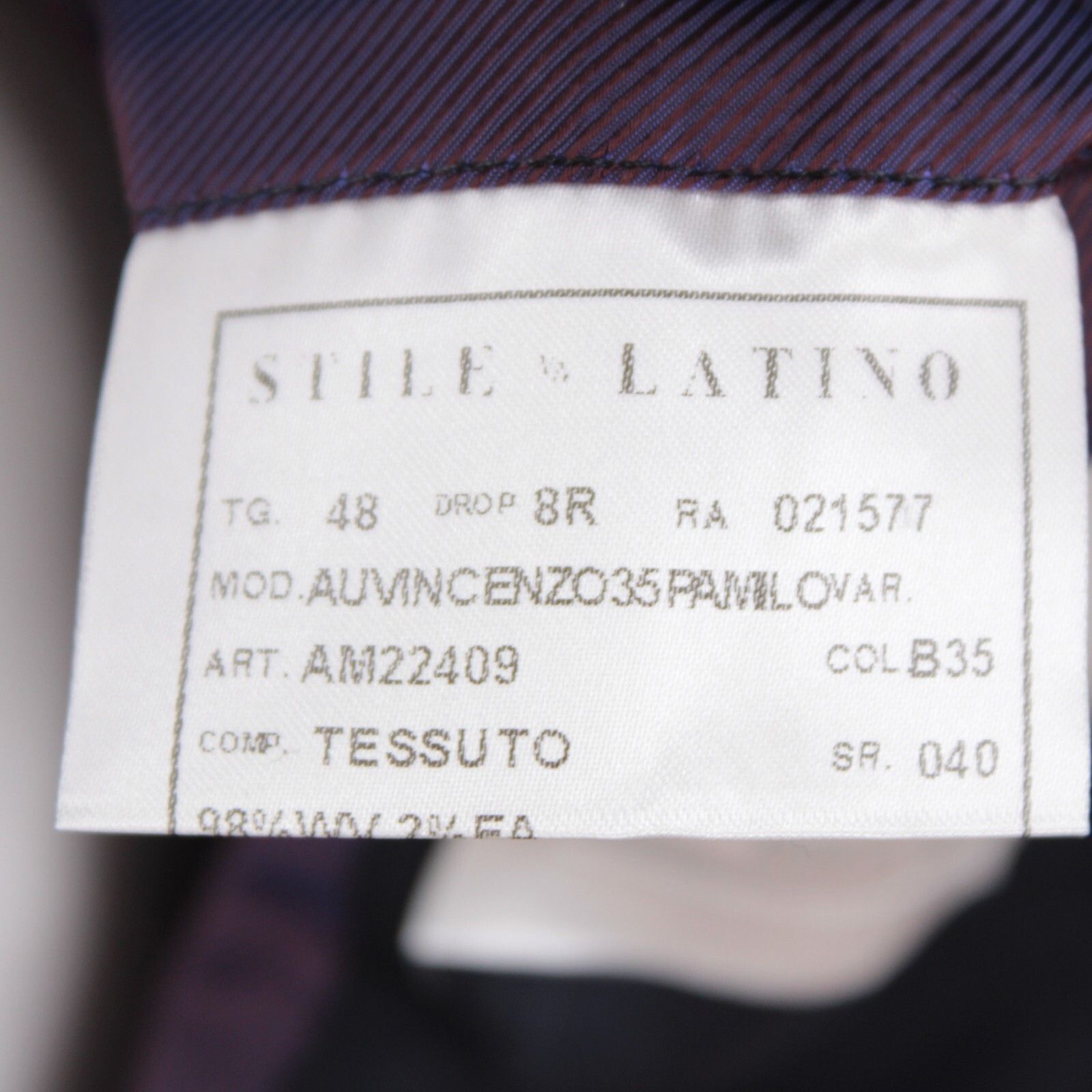 Other Stile Latino Suit Size US 38 Regular in Blue Size 38R - 9 Thumbnail
